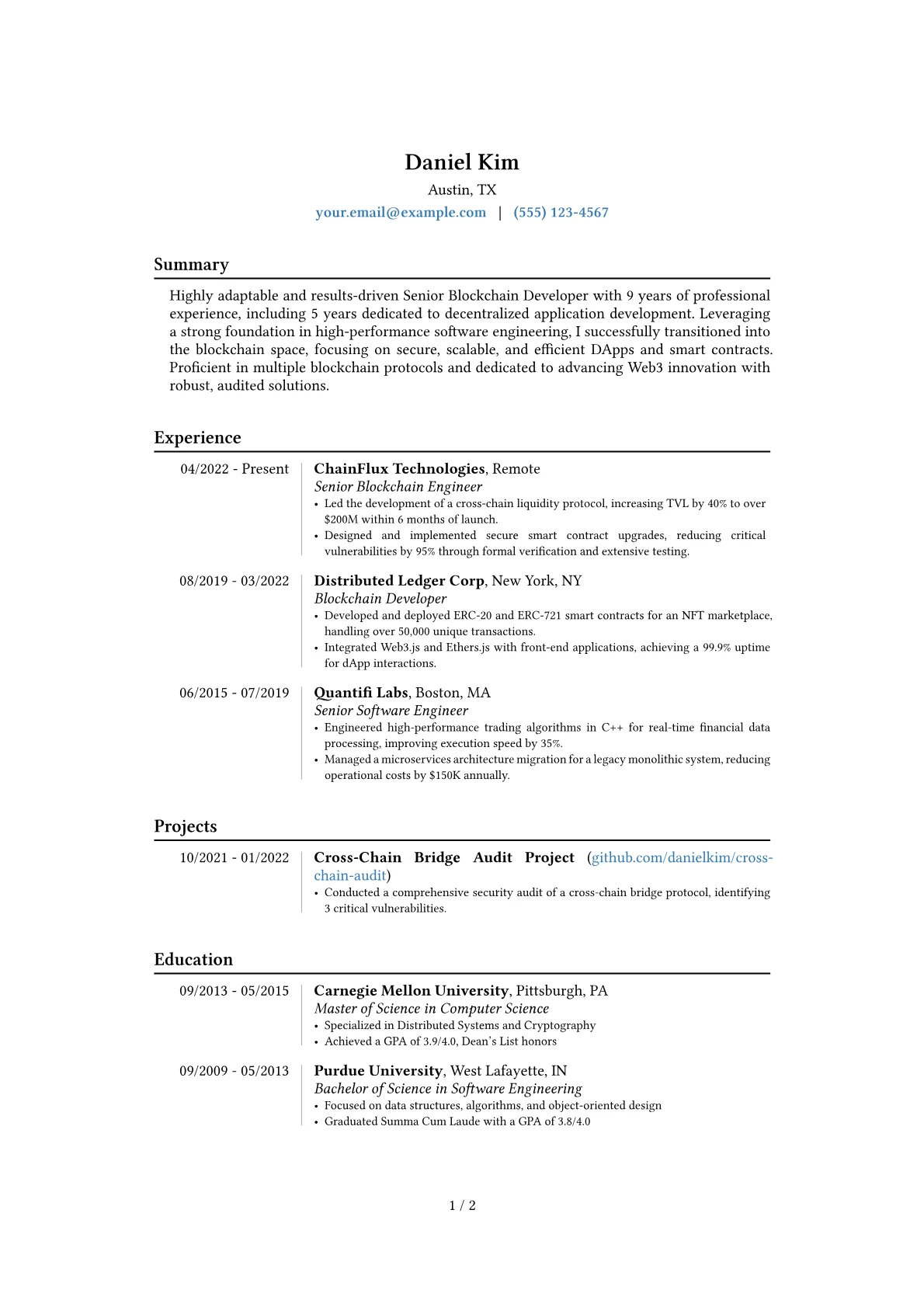 Career changer version - Page 1