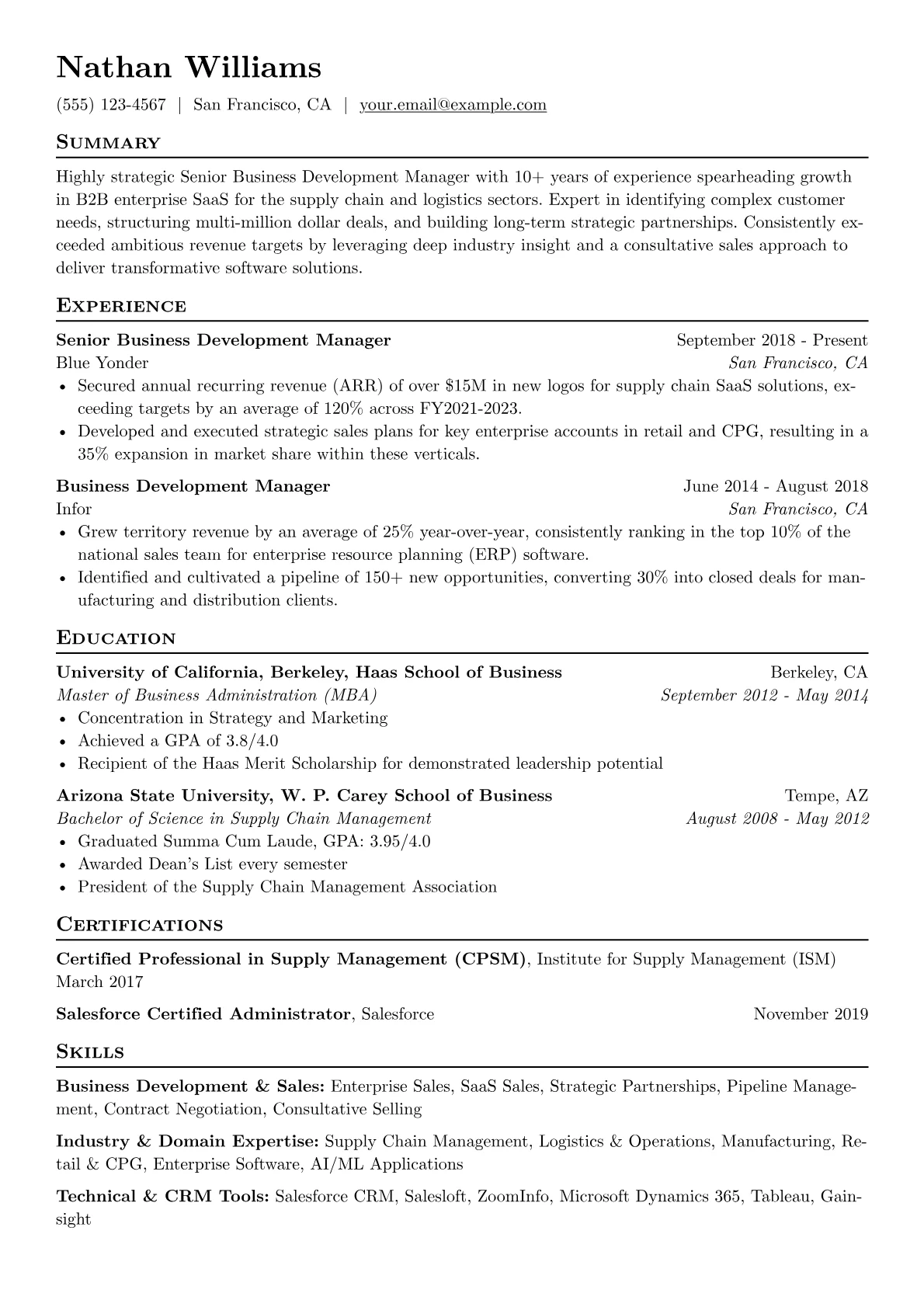 Senior Business version - Page 1