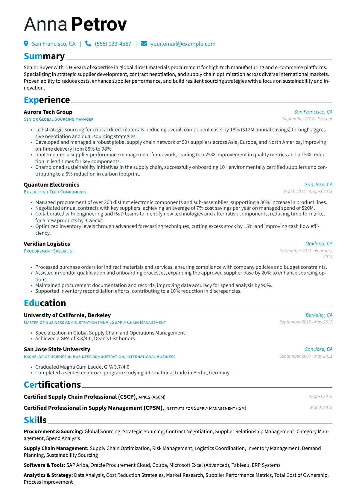 Procurement & Sourcing version - Page 1