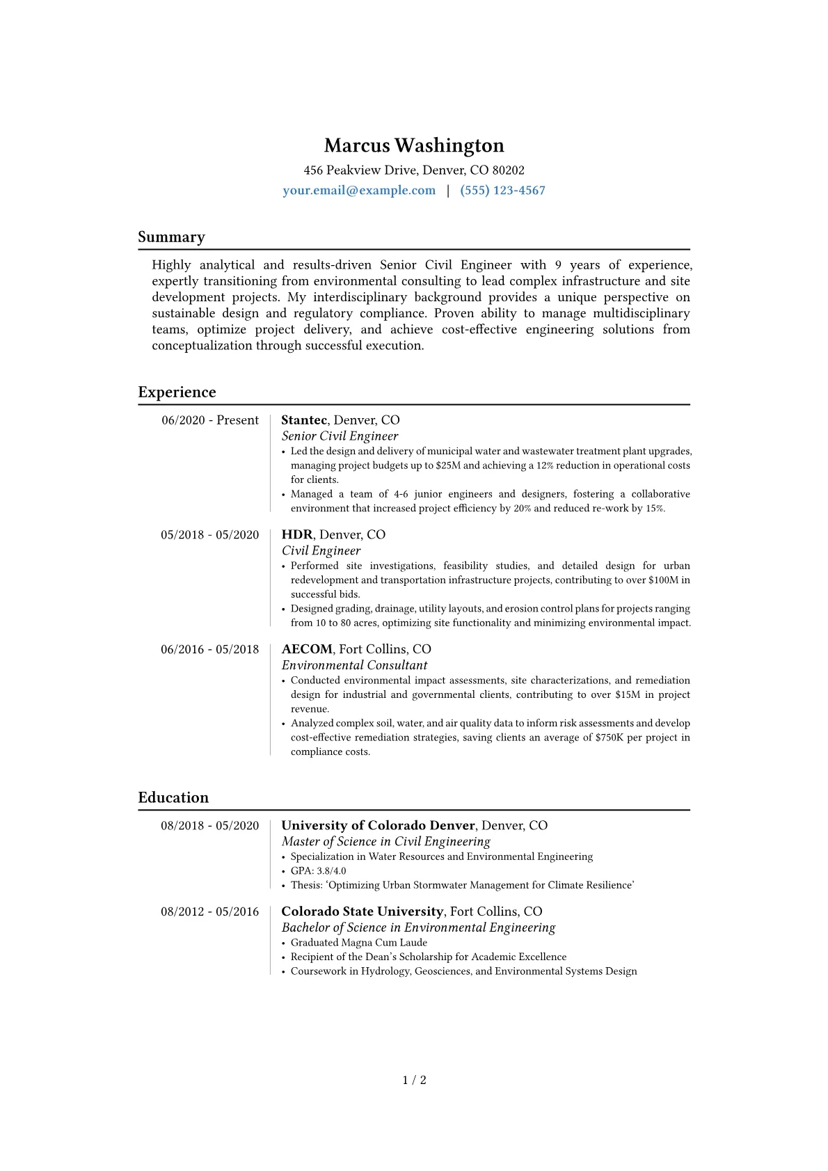 Career changer version - Page 1