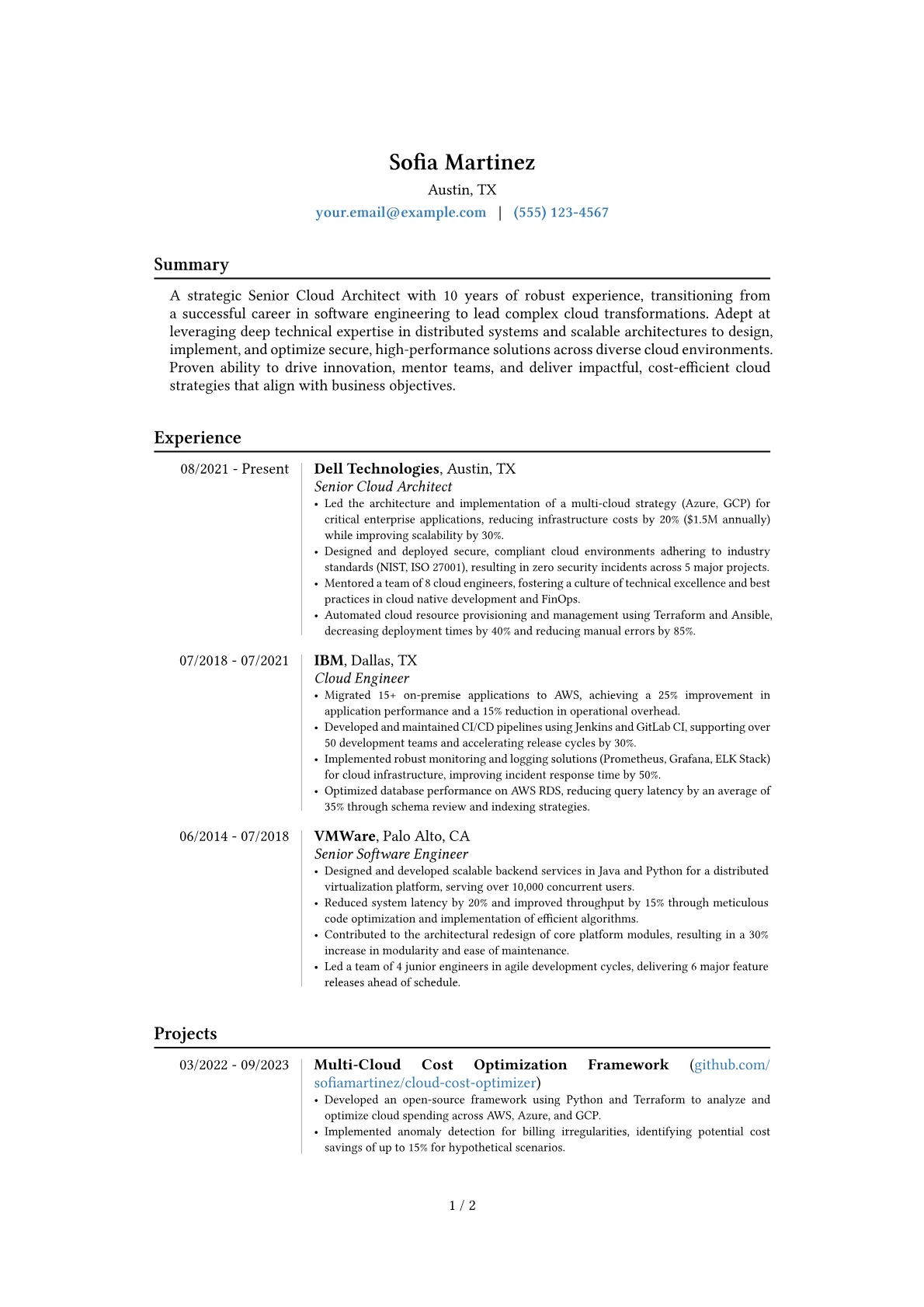 Career changer version - Page 1