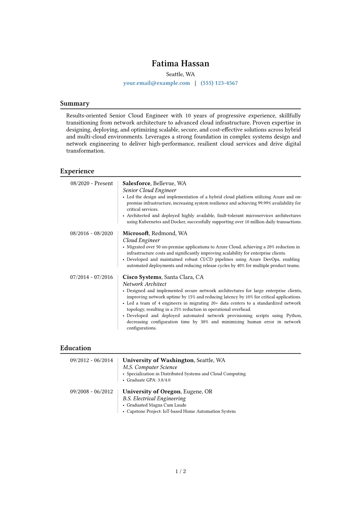 Career changer version - Page 1