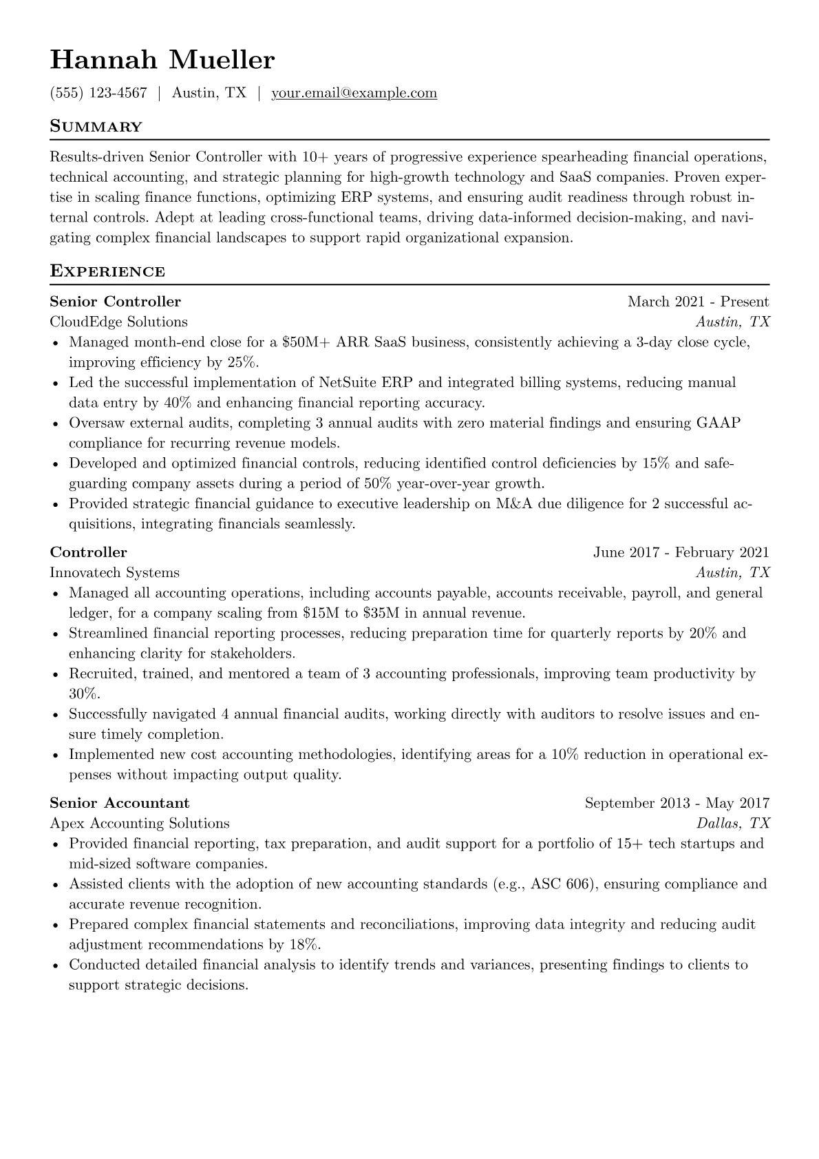 Financial Systems & Tools version - Page 1
