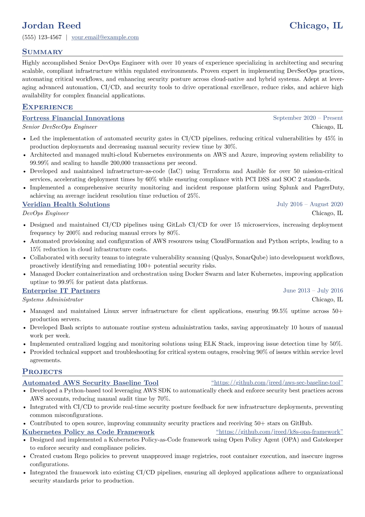 Senior DevOps Engineer version - Page 1