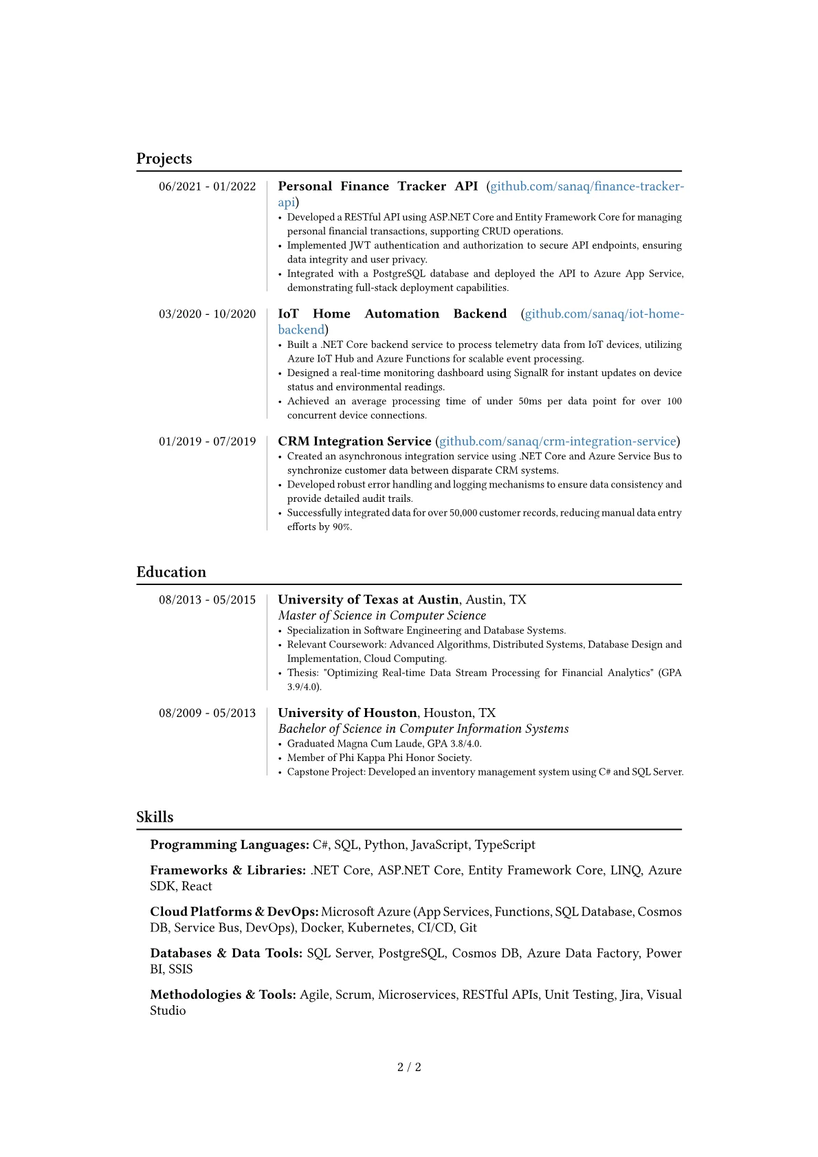 Career changer version - Page 2