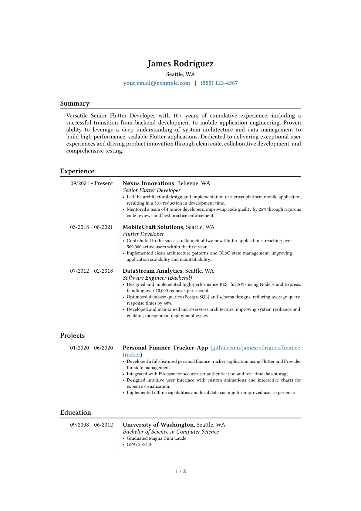 Career changer version - Page 1