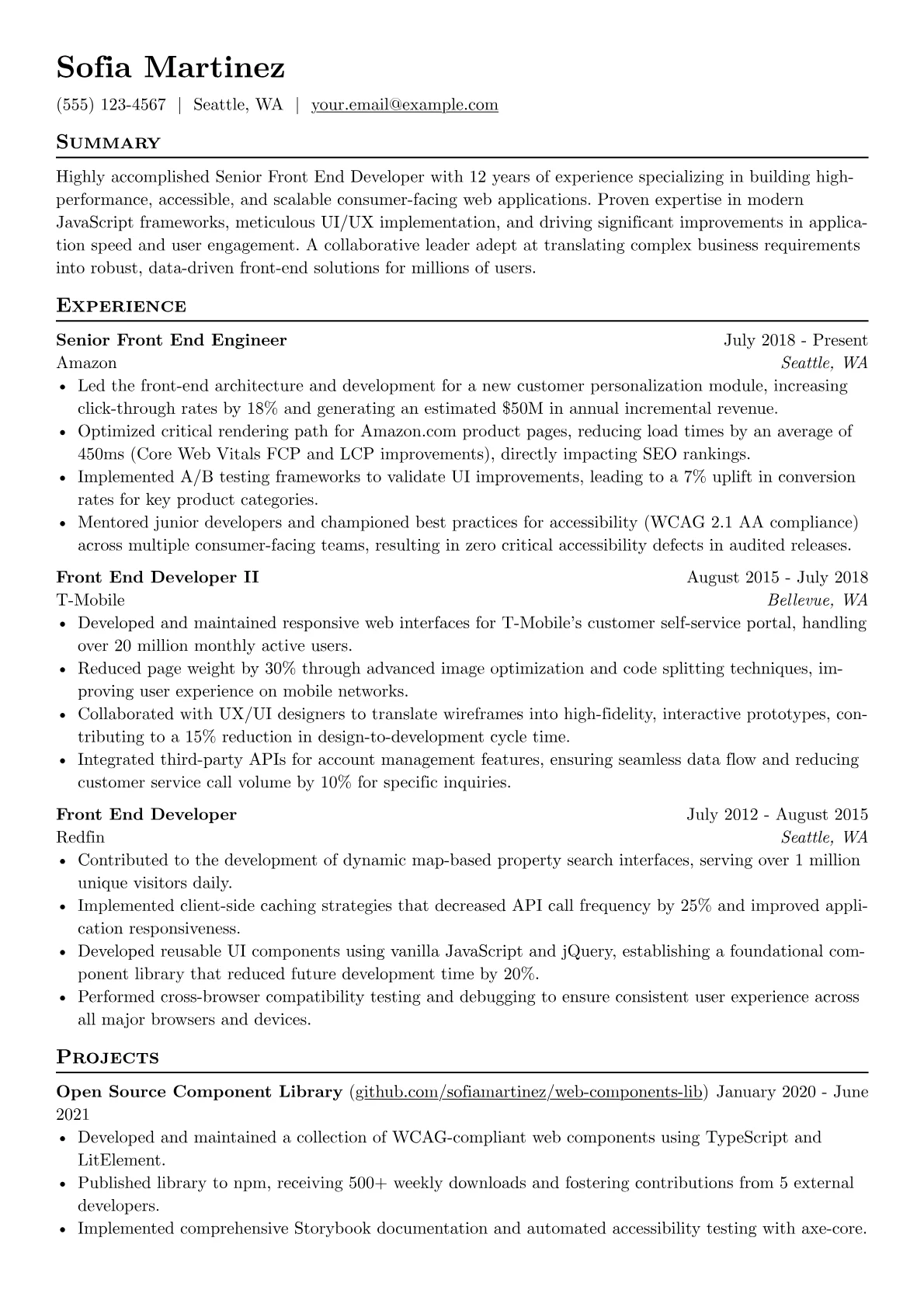 Senior Front End version - Page 1
