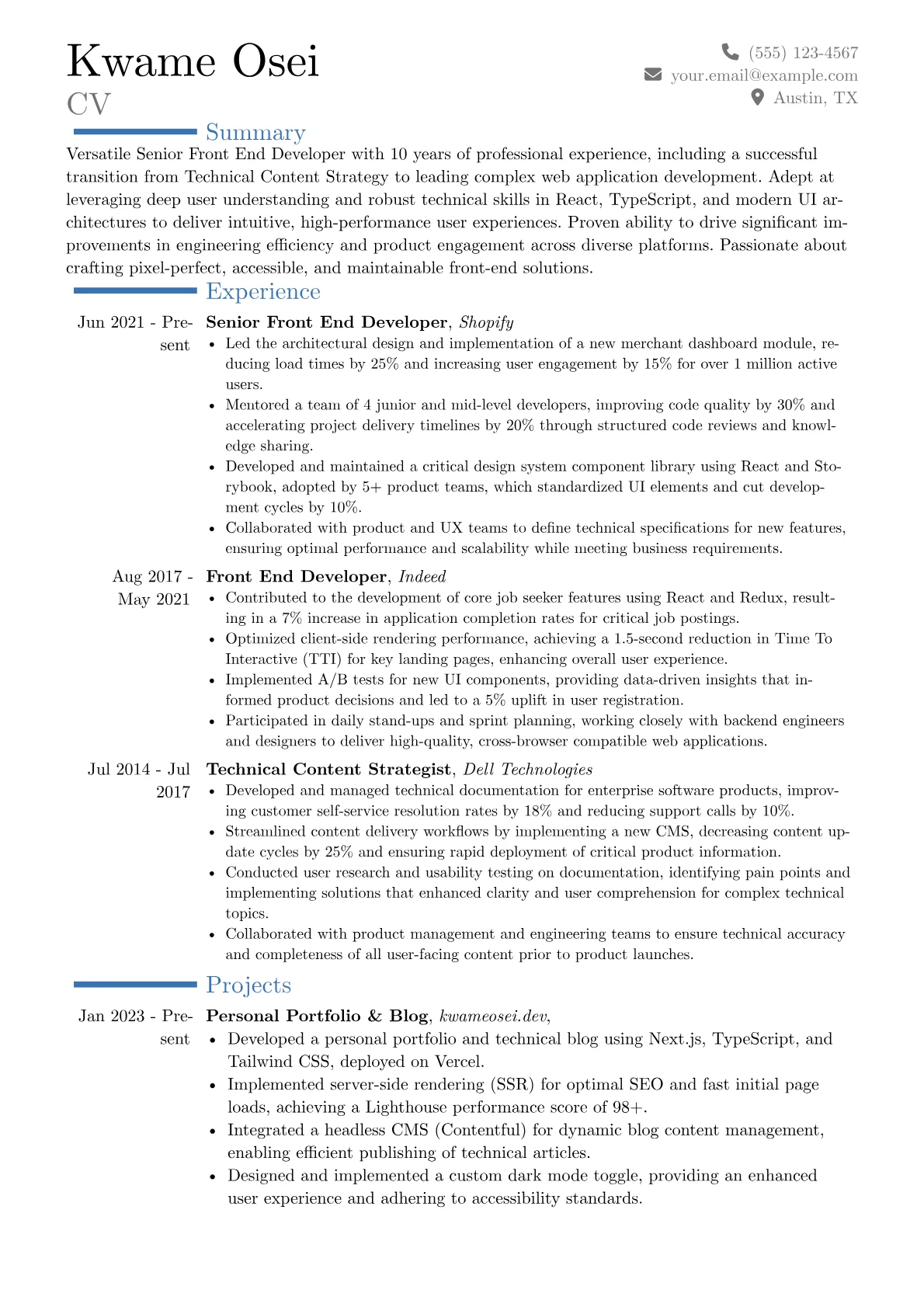 Career changer version - Page 1