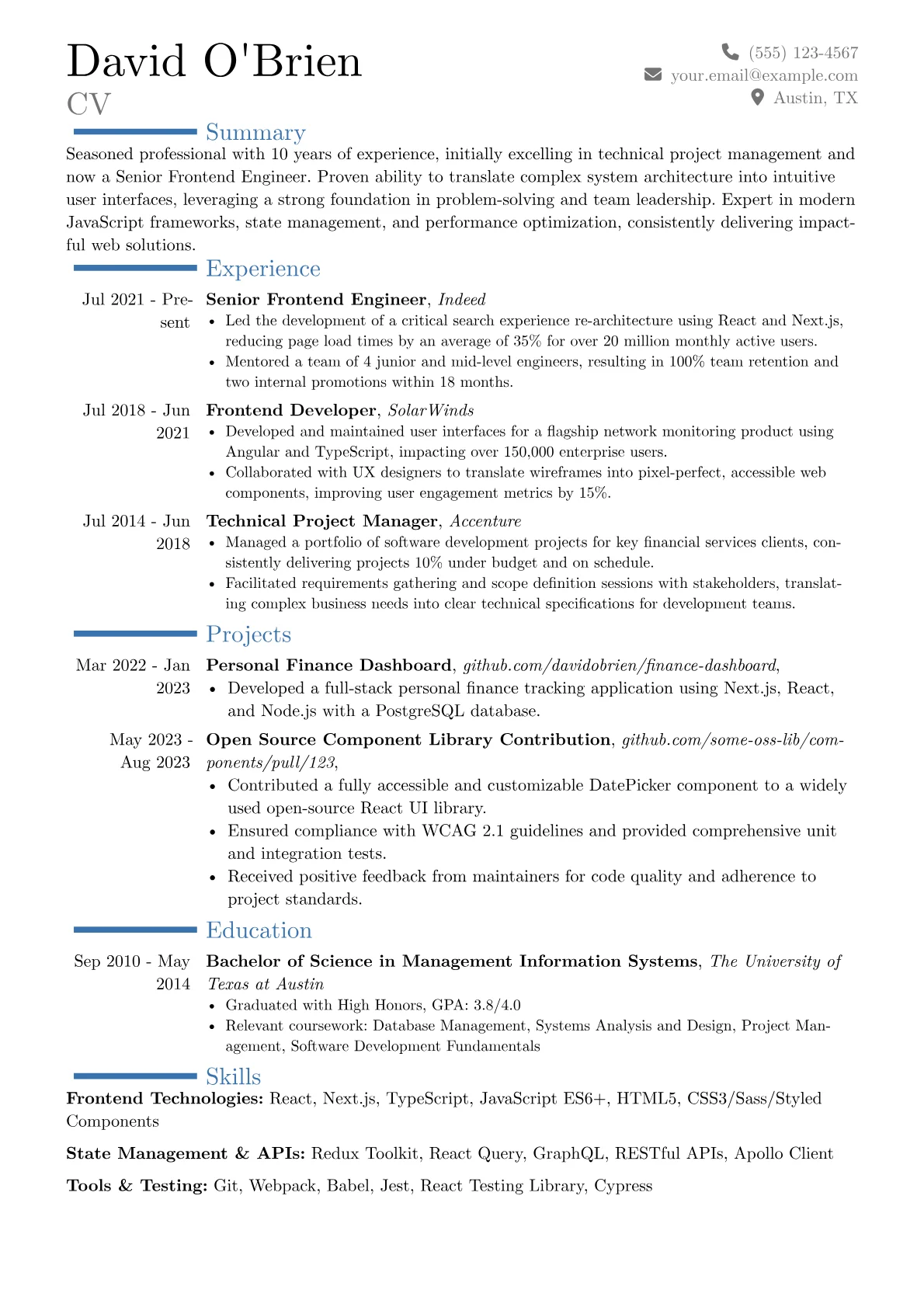 Career changer version - Page 1