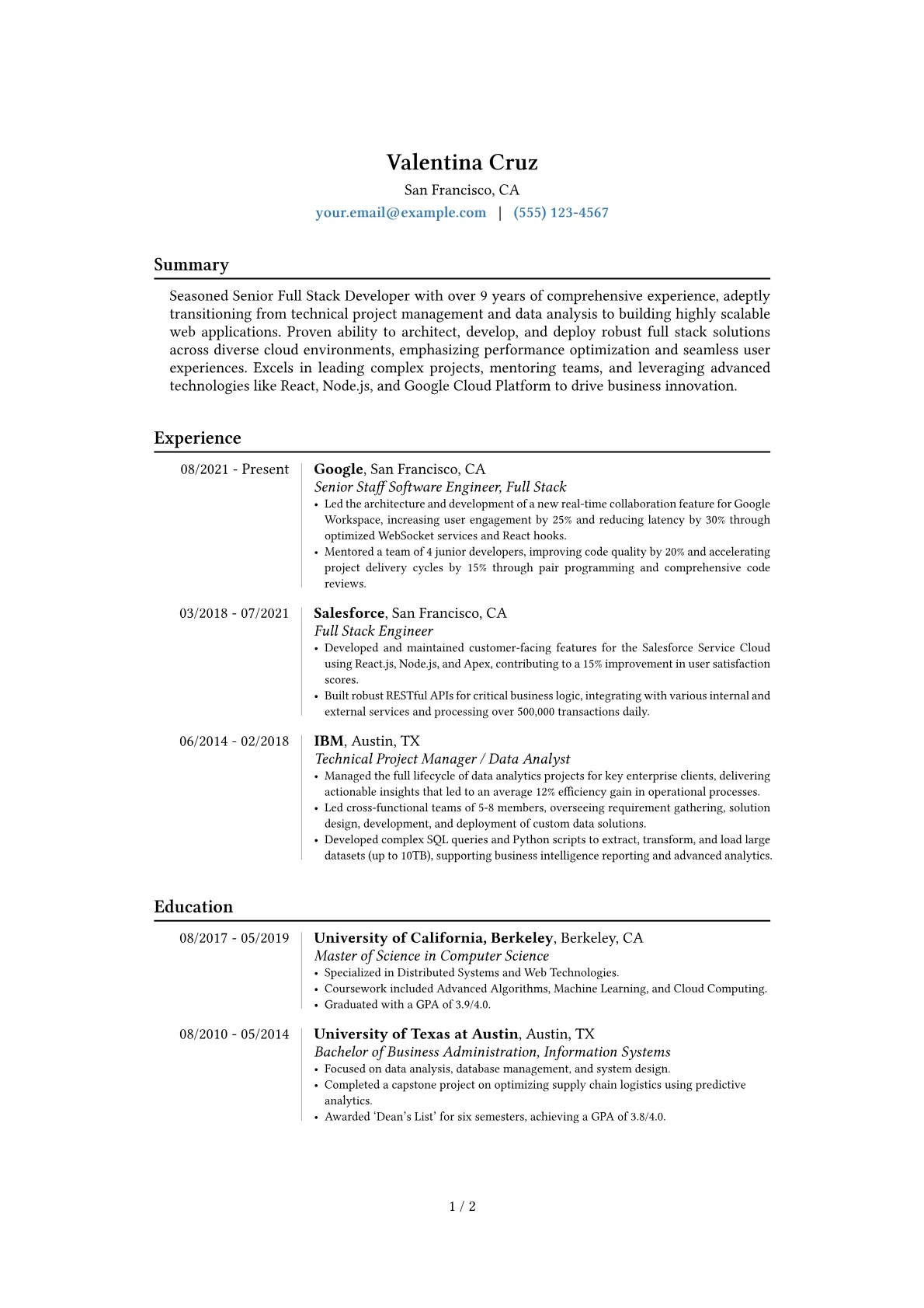 Career changer version - Page 1