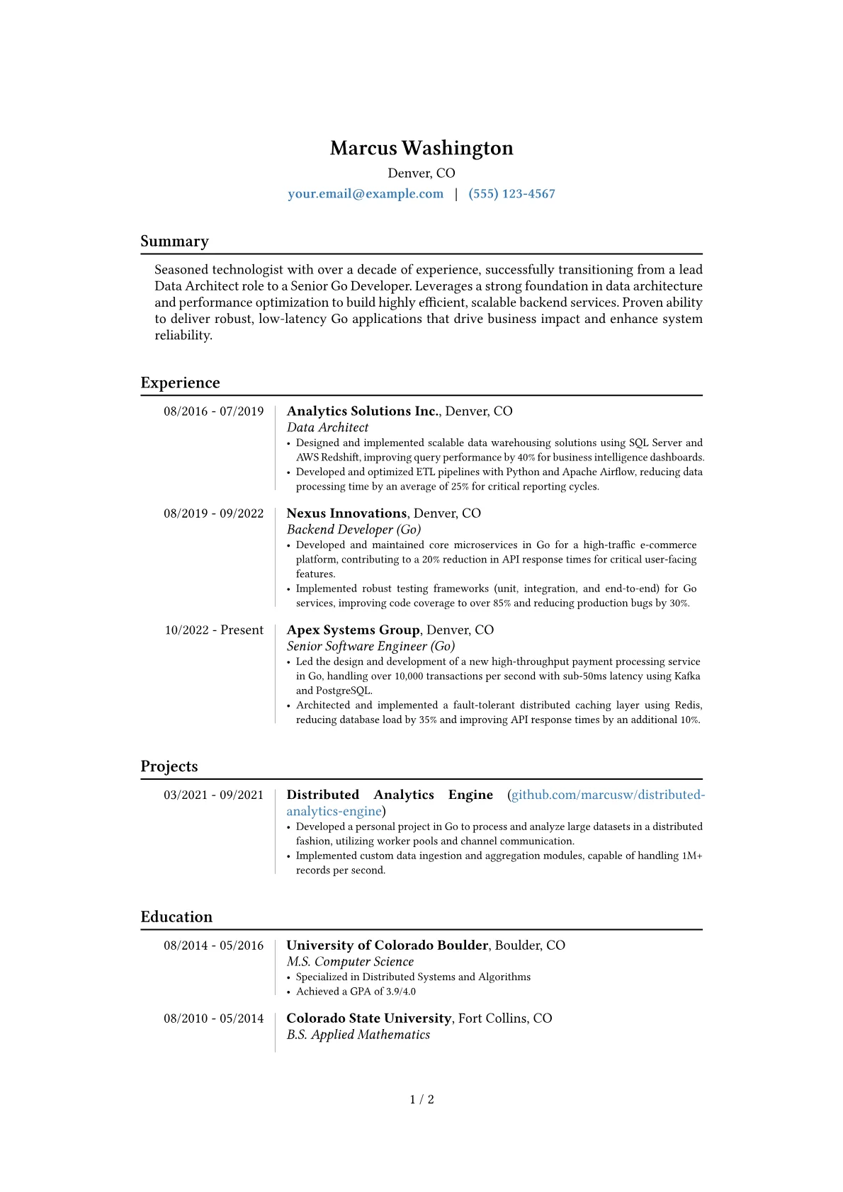 Career changer version - Page 1