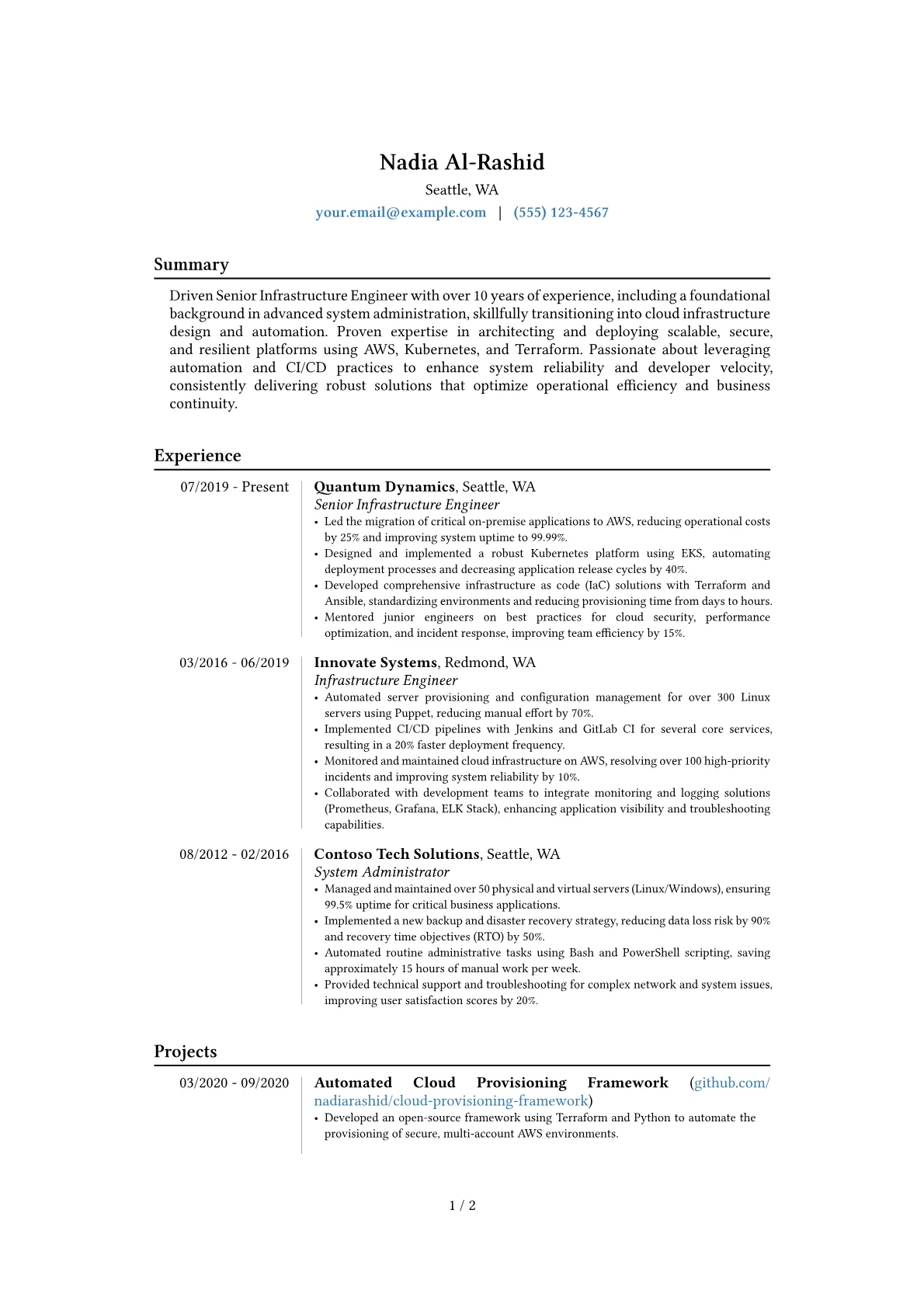Career changer version - Page 1