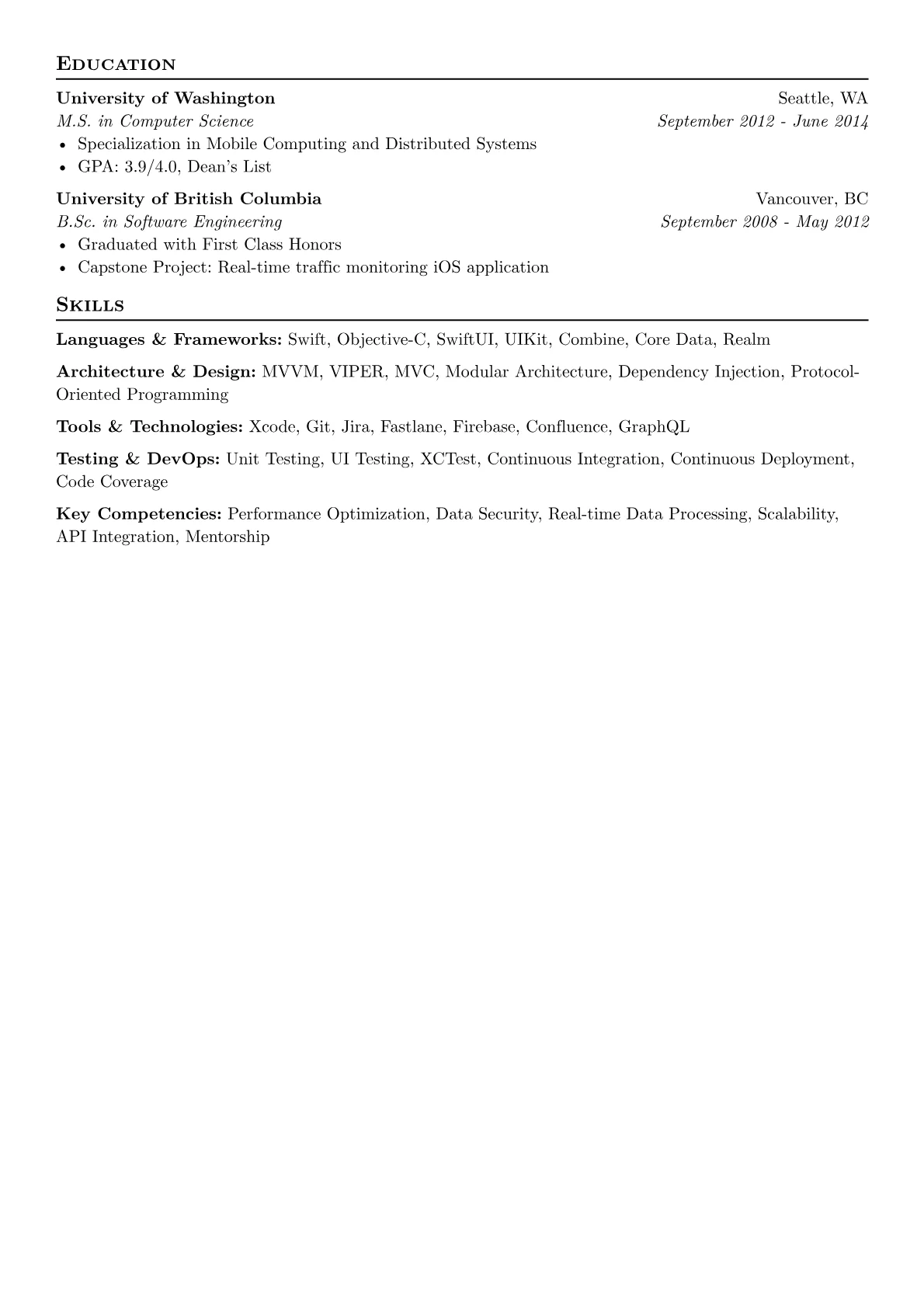 Senior iOS Developer version - Page 2