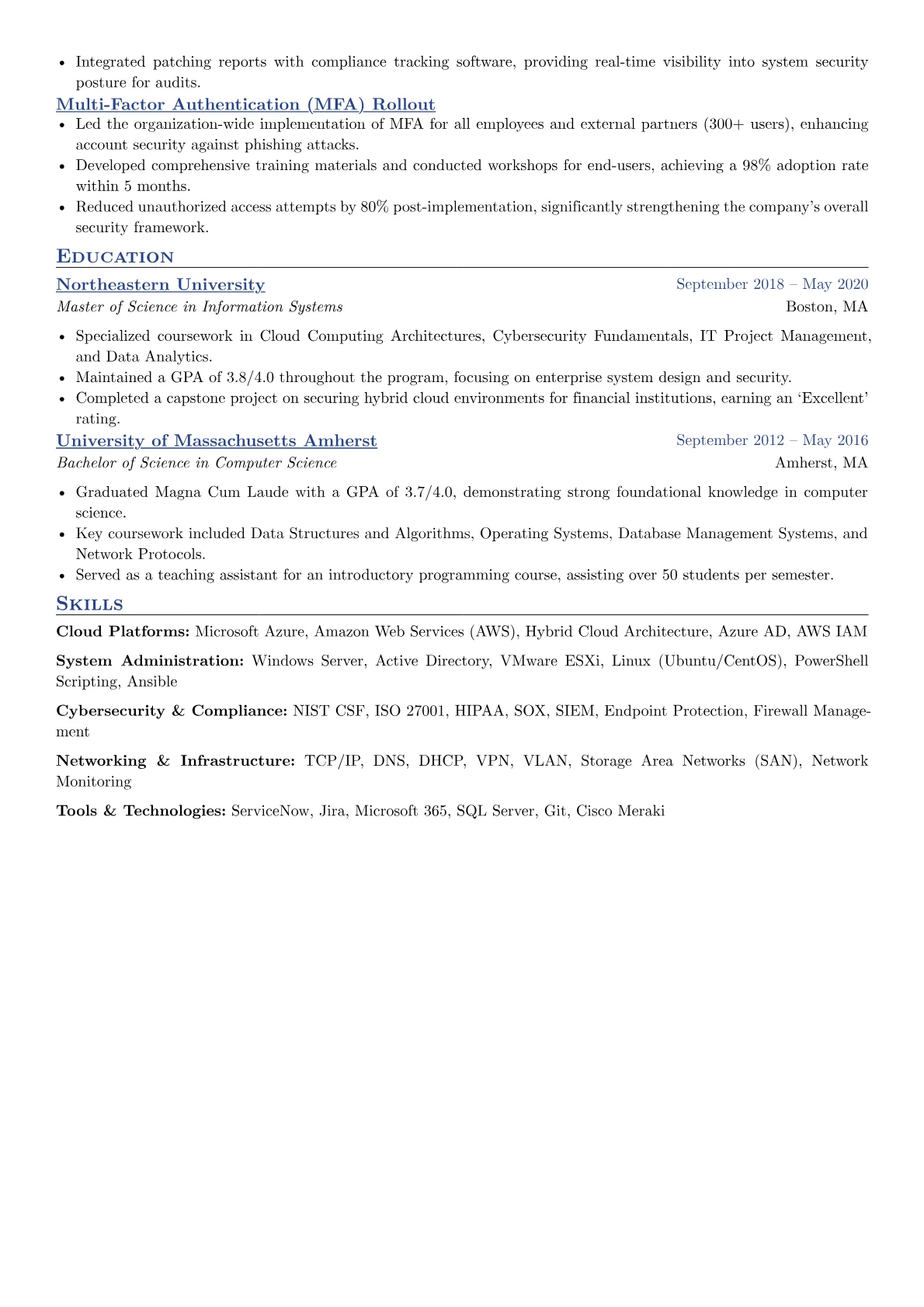 Senior IT Specialist resume example, Senior IT Specialist, page 2