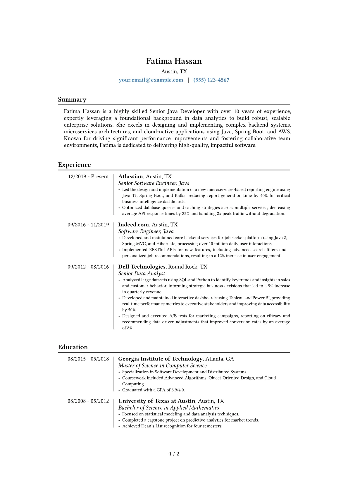 Career changer version - Page 1