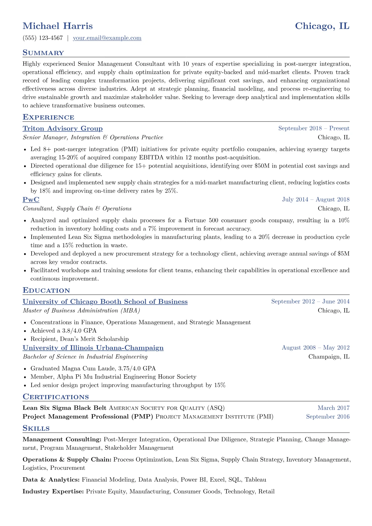 Senior Management version - Page 1