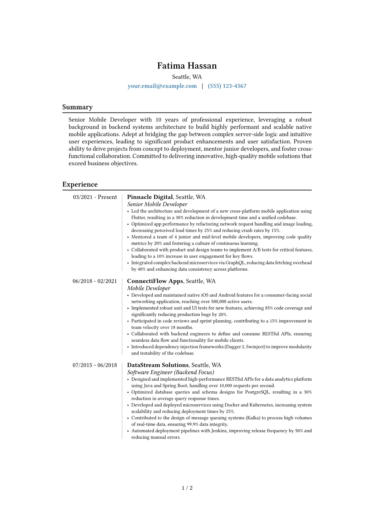 Career changer version - Page 1