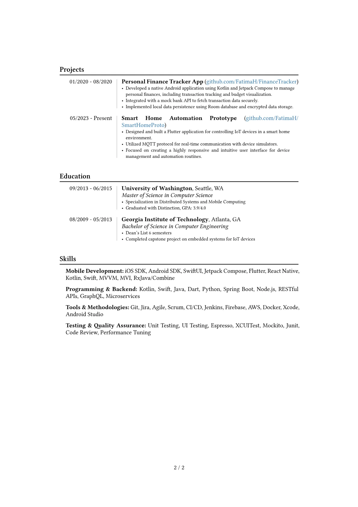 Career changer version - Page 2