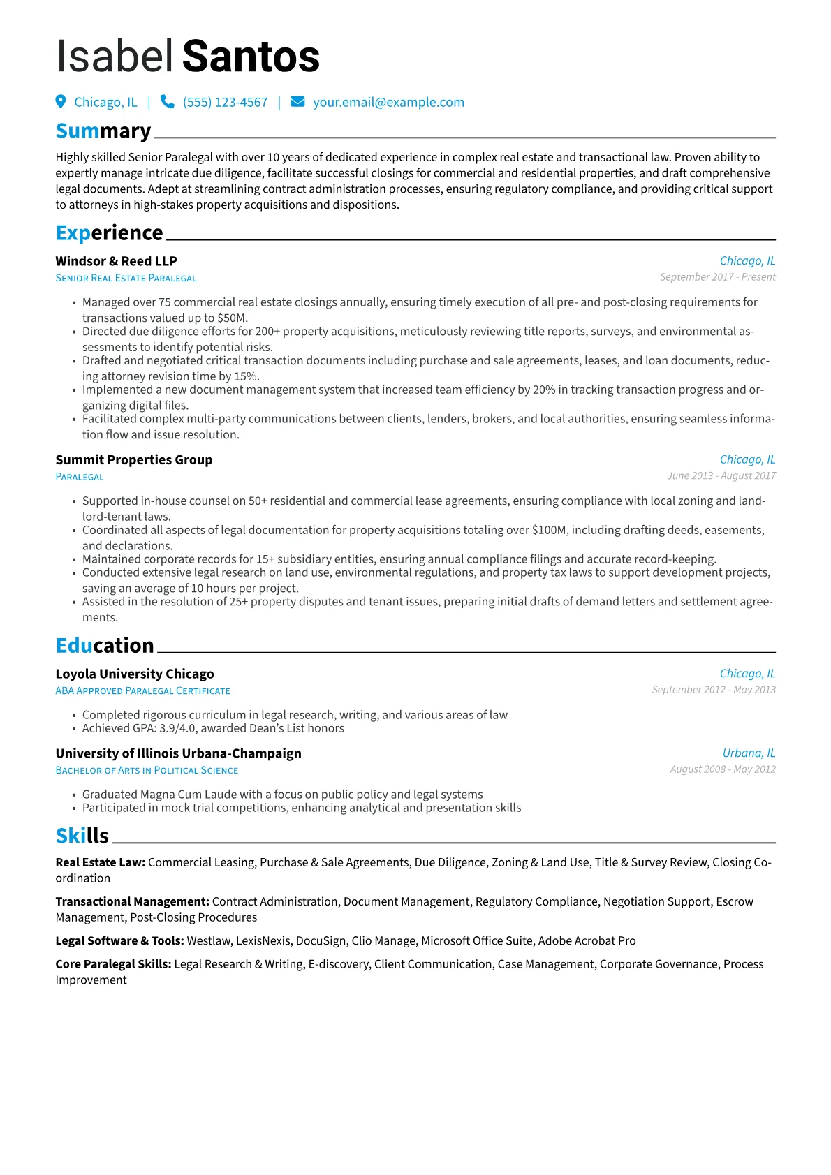 Senior Paralegal version - Page 1