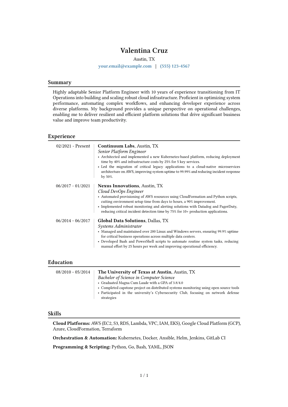 Career changer version - Page 1