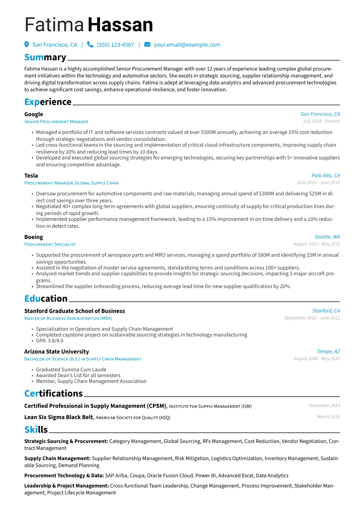 Senior Procurement version - Page 1