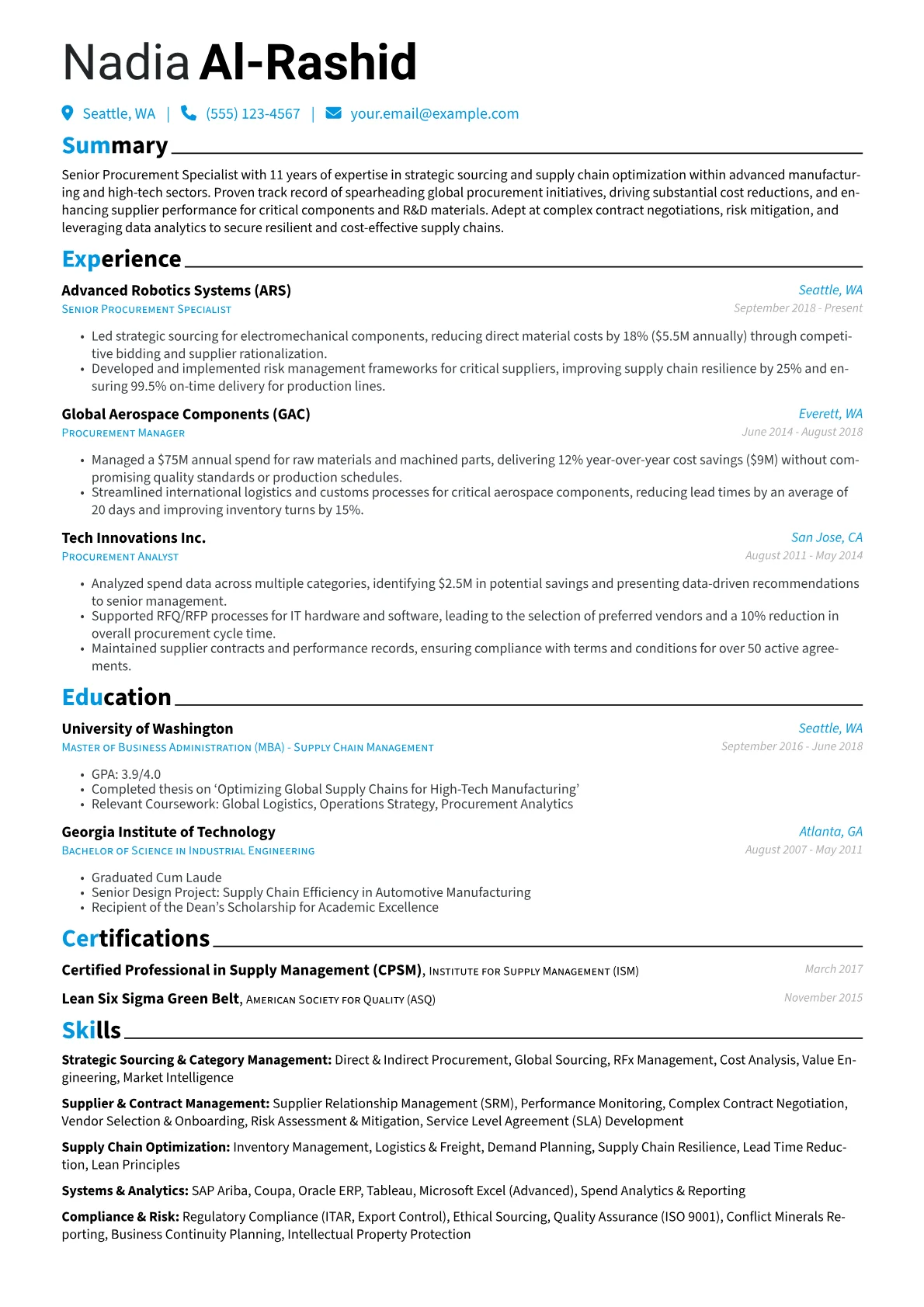 Senior Procurement version - Page 1