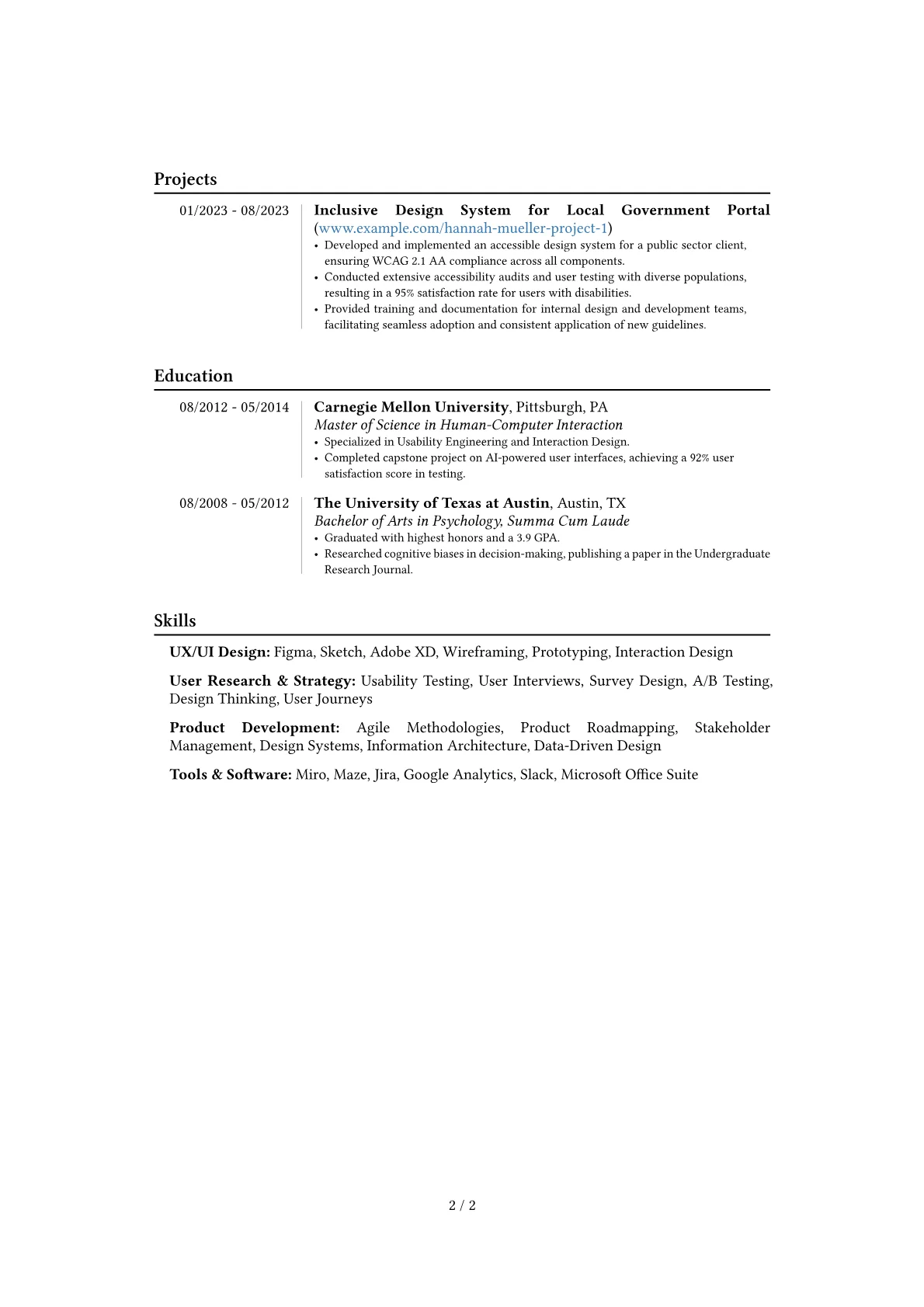 Career changer version - Page 2