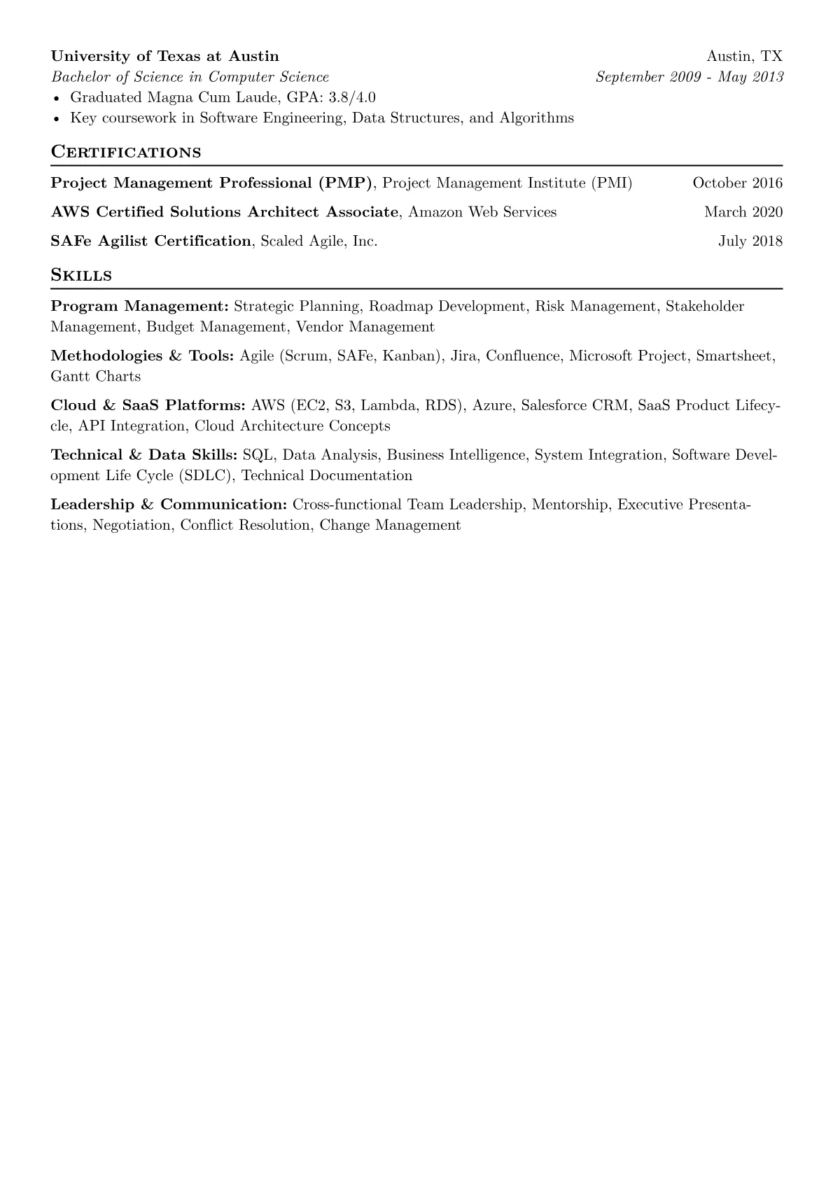 Senior Program Manager version - Page 2