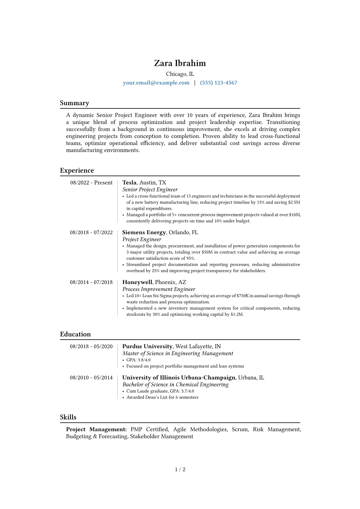 Career changer version - Page 1