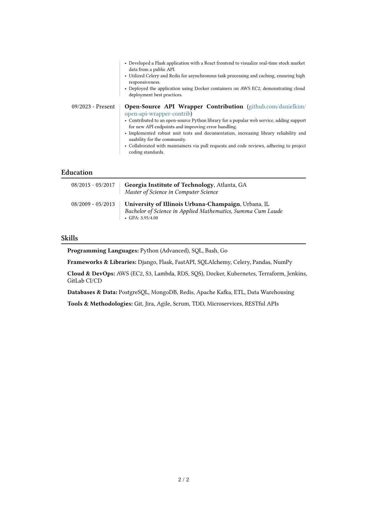 Career changer version - Page 2