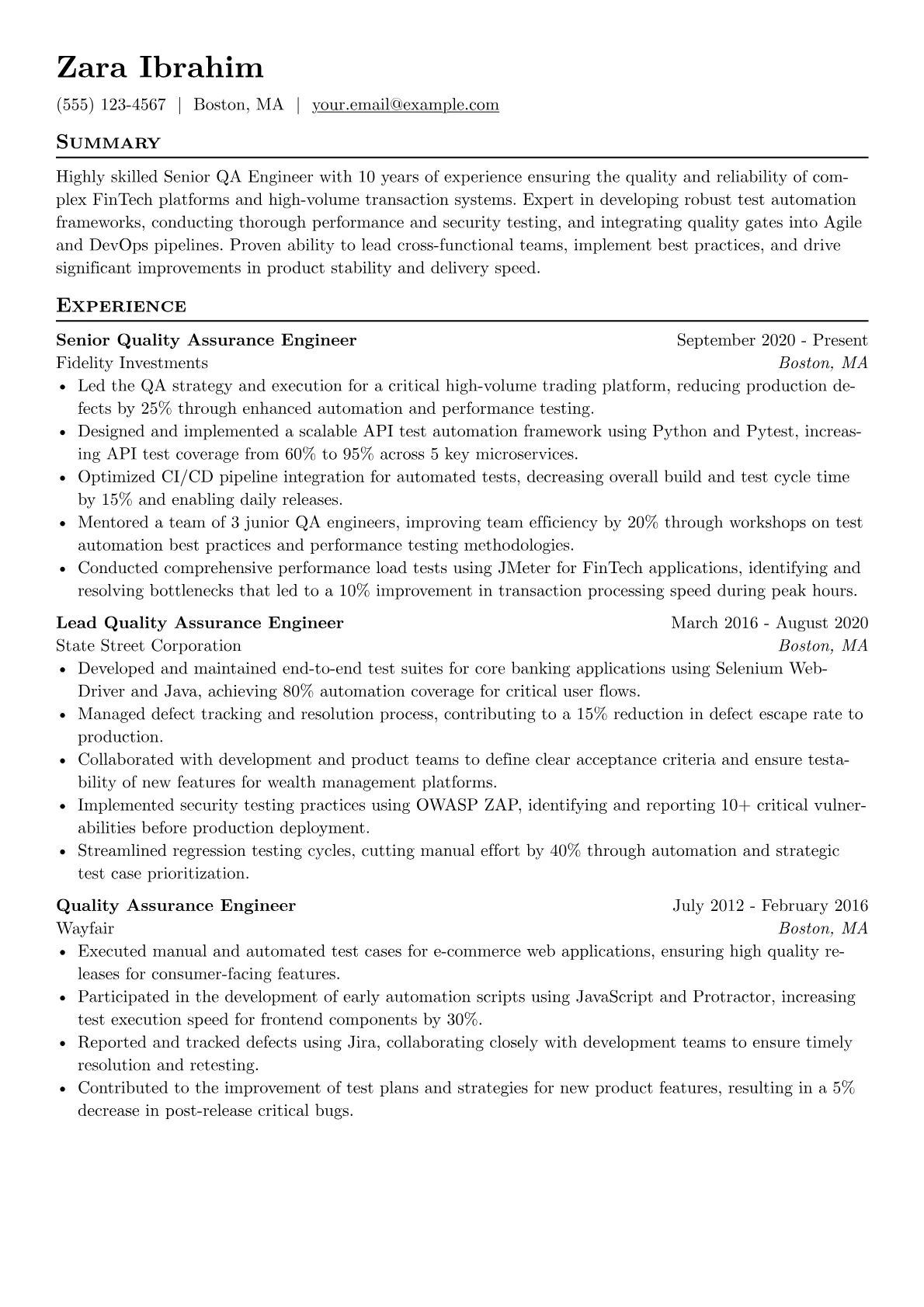 Senior FinTech QA version - Page 1