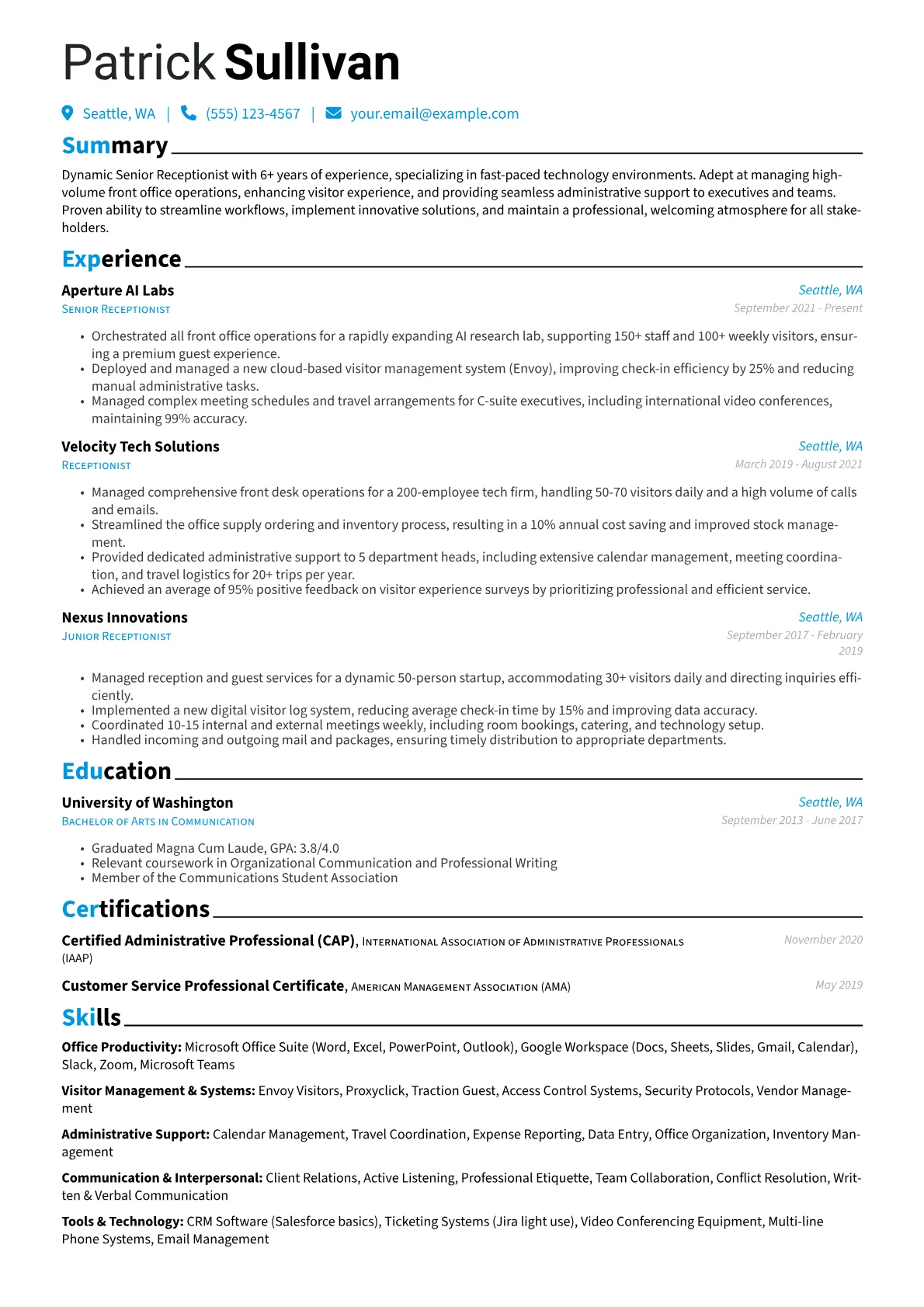 Tech-Focused Senior version - Page 1