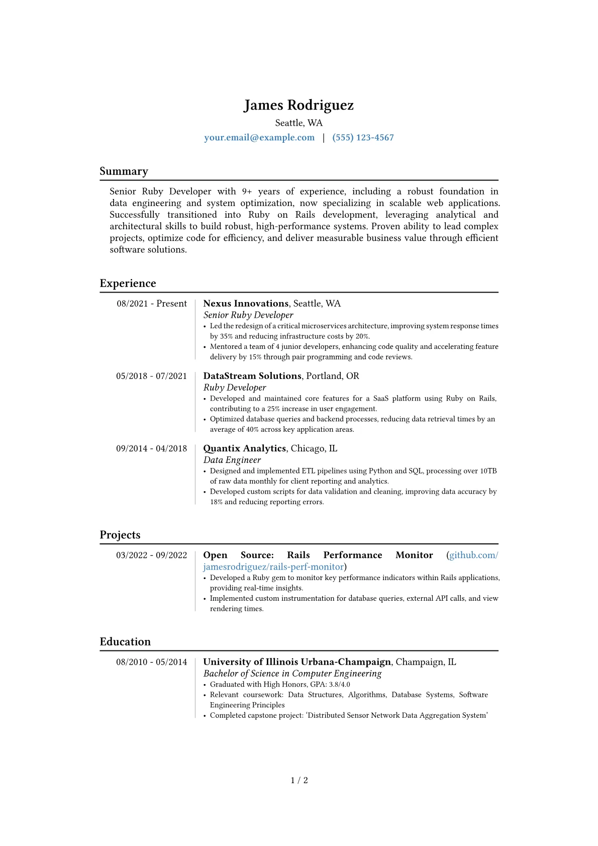 Career changer version - Page 1