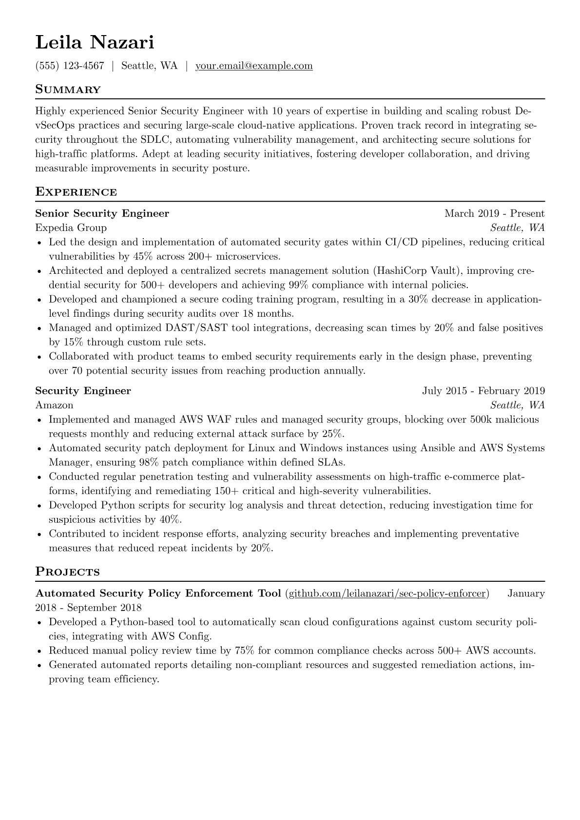 Senior Security version - Page 1