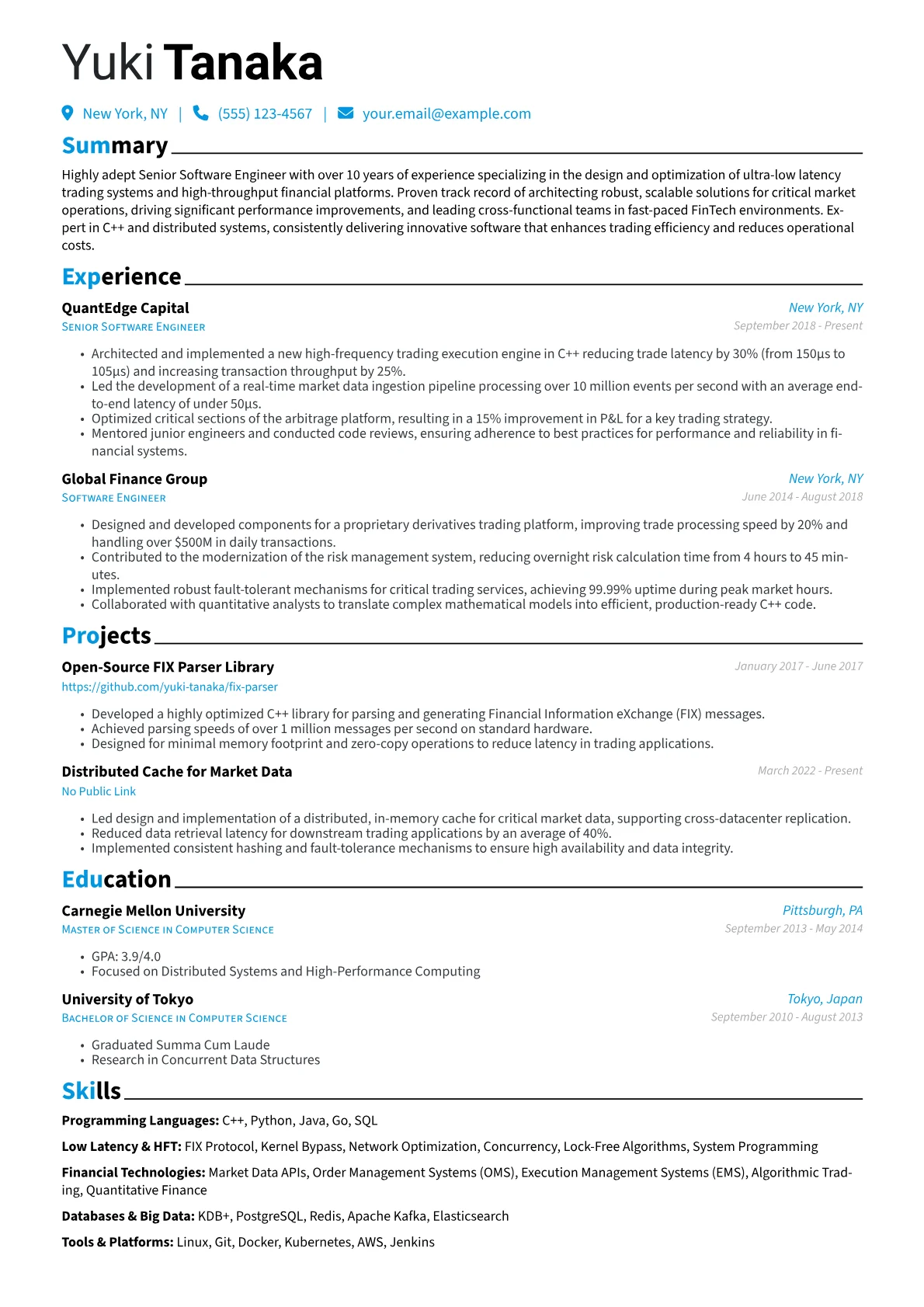 Senior Software Engineer version - Page 1