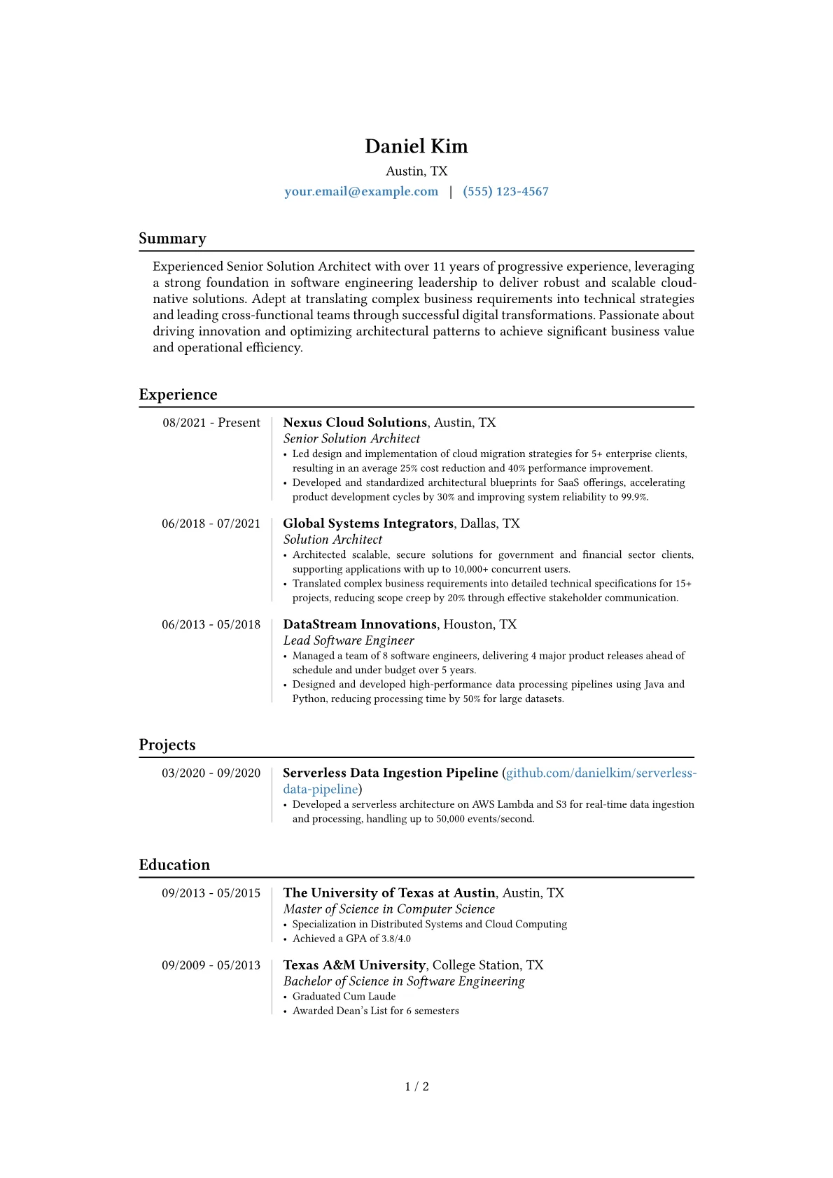 Career changer version - Page 1