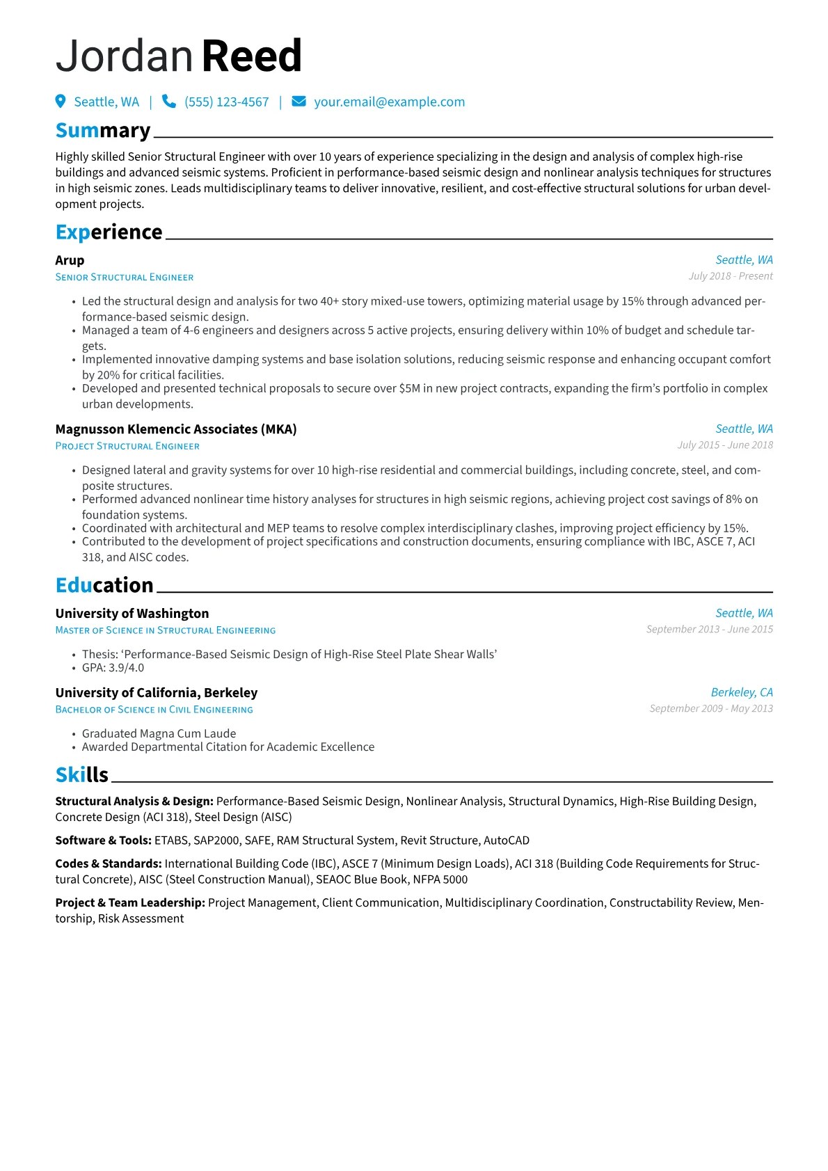 Senior Structural Engineer version - Page 1