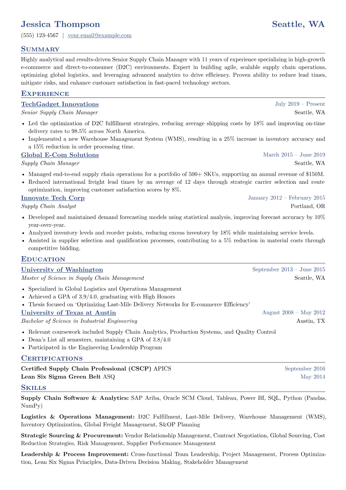 eCommerce & D2C Specialist version - Page 1
