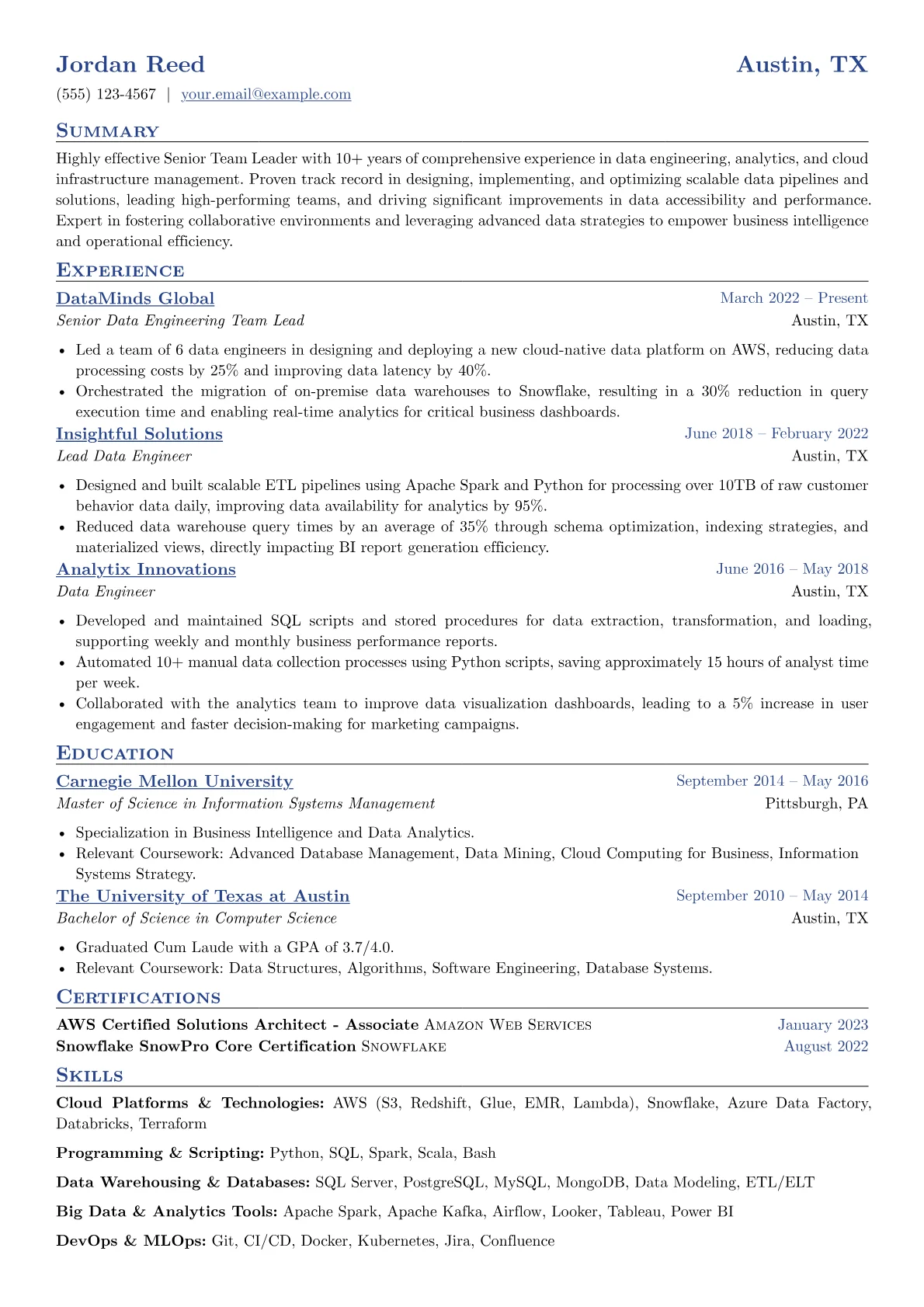 Senior Data Engineering version - Page 1
