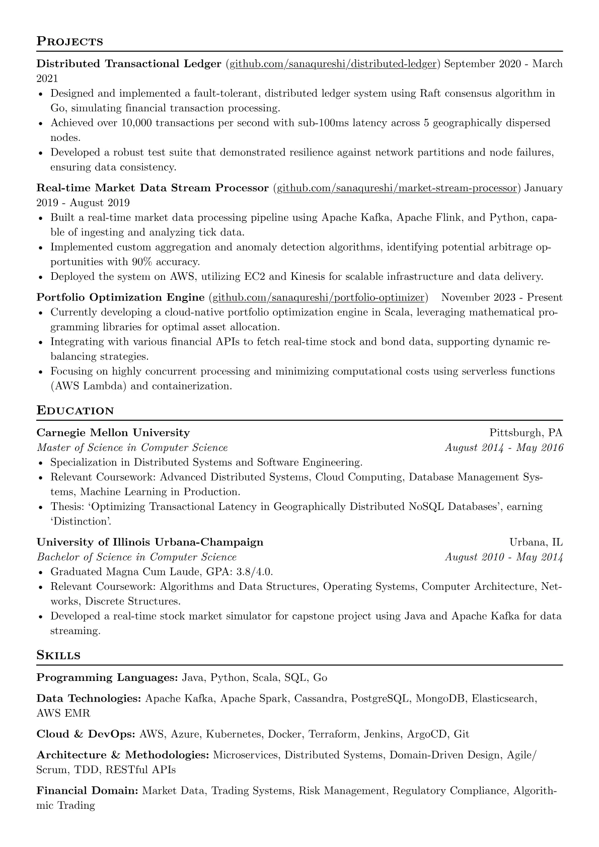 Senior Technical Lead resume example, Senior Technical Lead, page 2