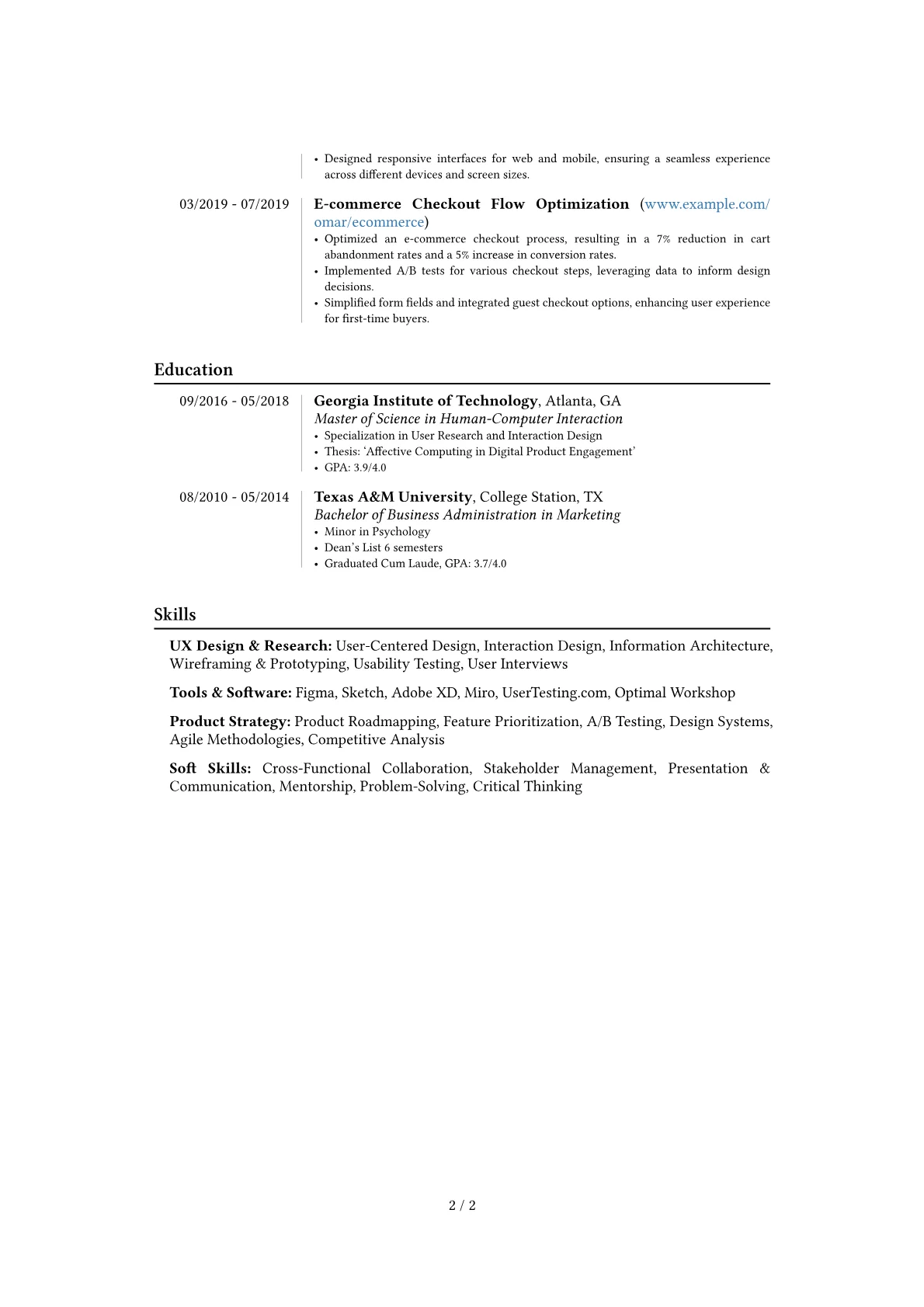 Career changer version - Page 2