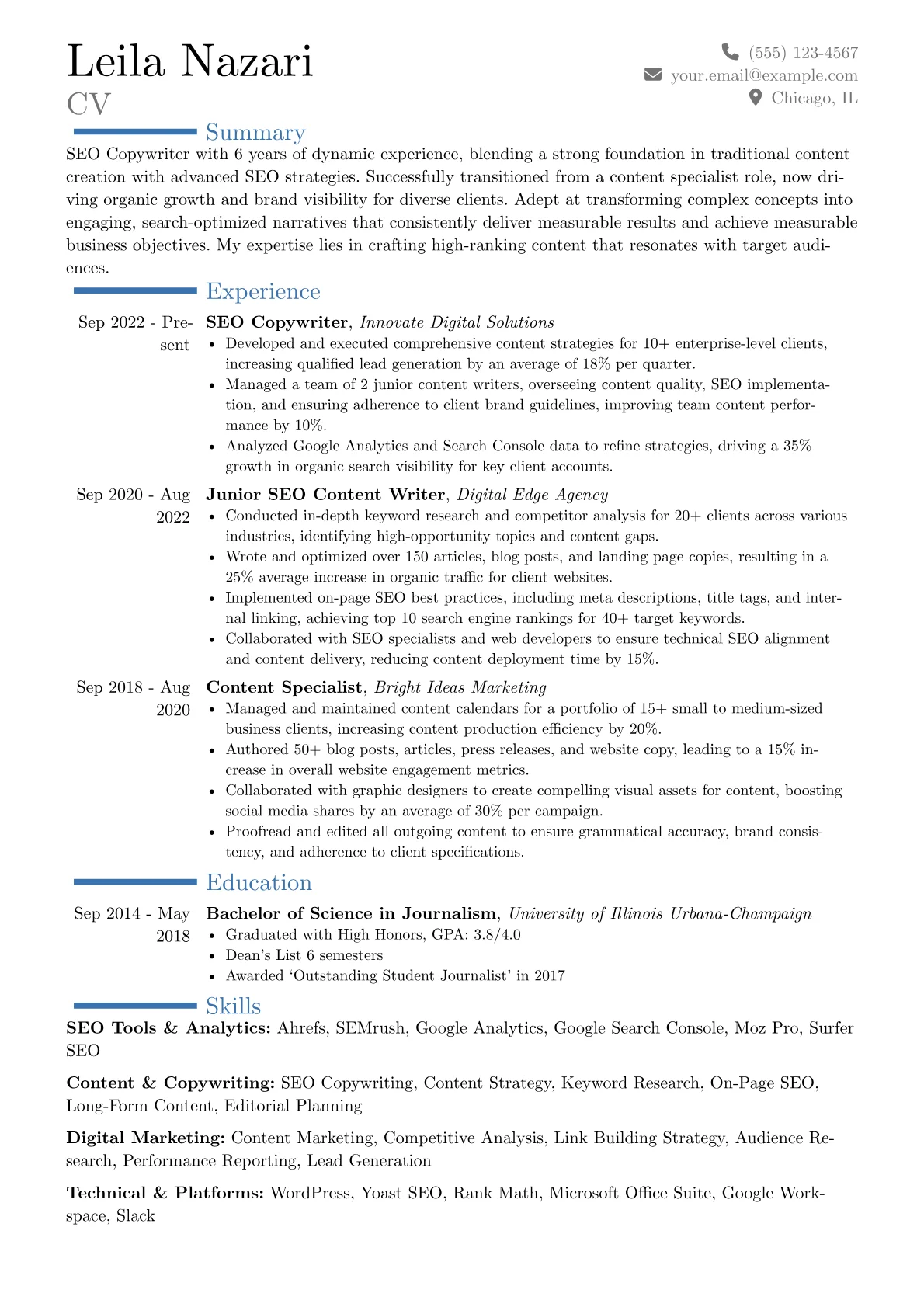 Career changer version - Page 1