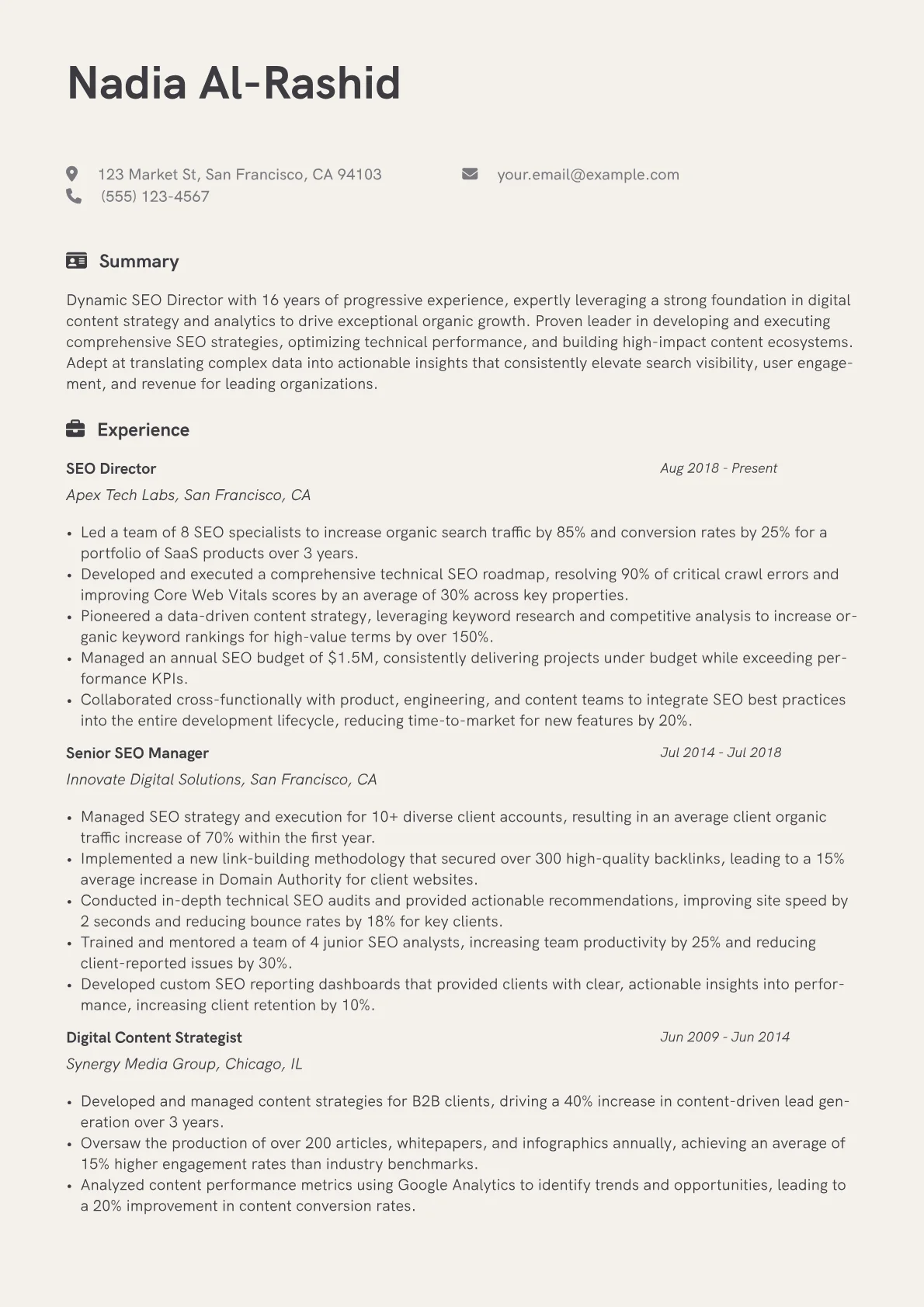 Career changer version - Page 1