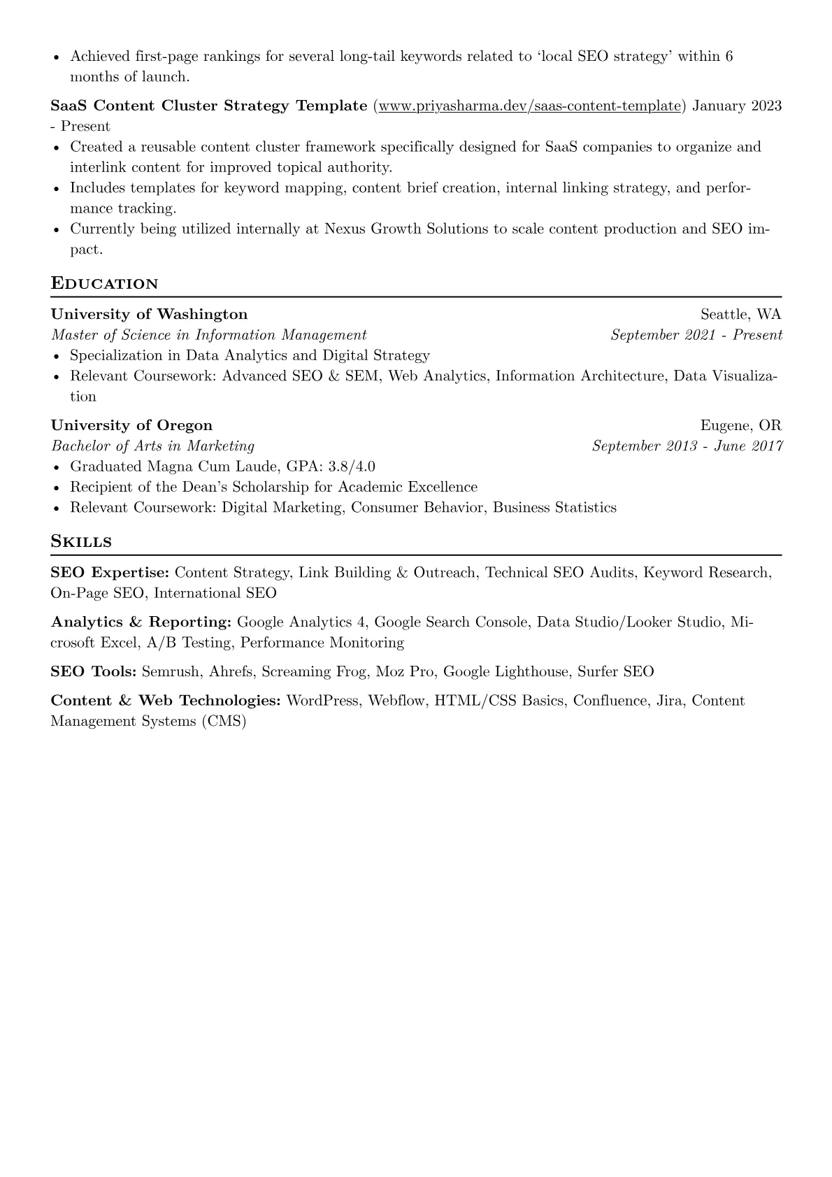 SEO Specialist version - Page 2