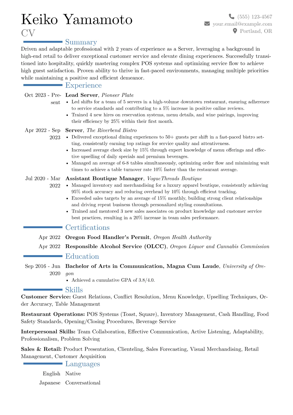 Career changer version - Page 1