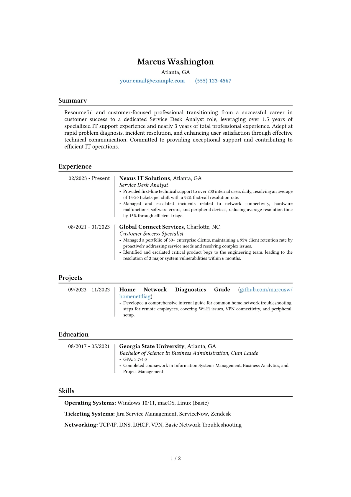 Career changer version - Page 1