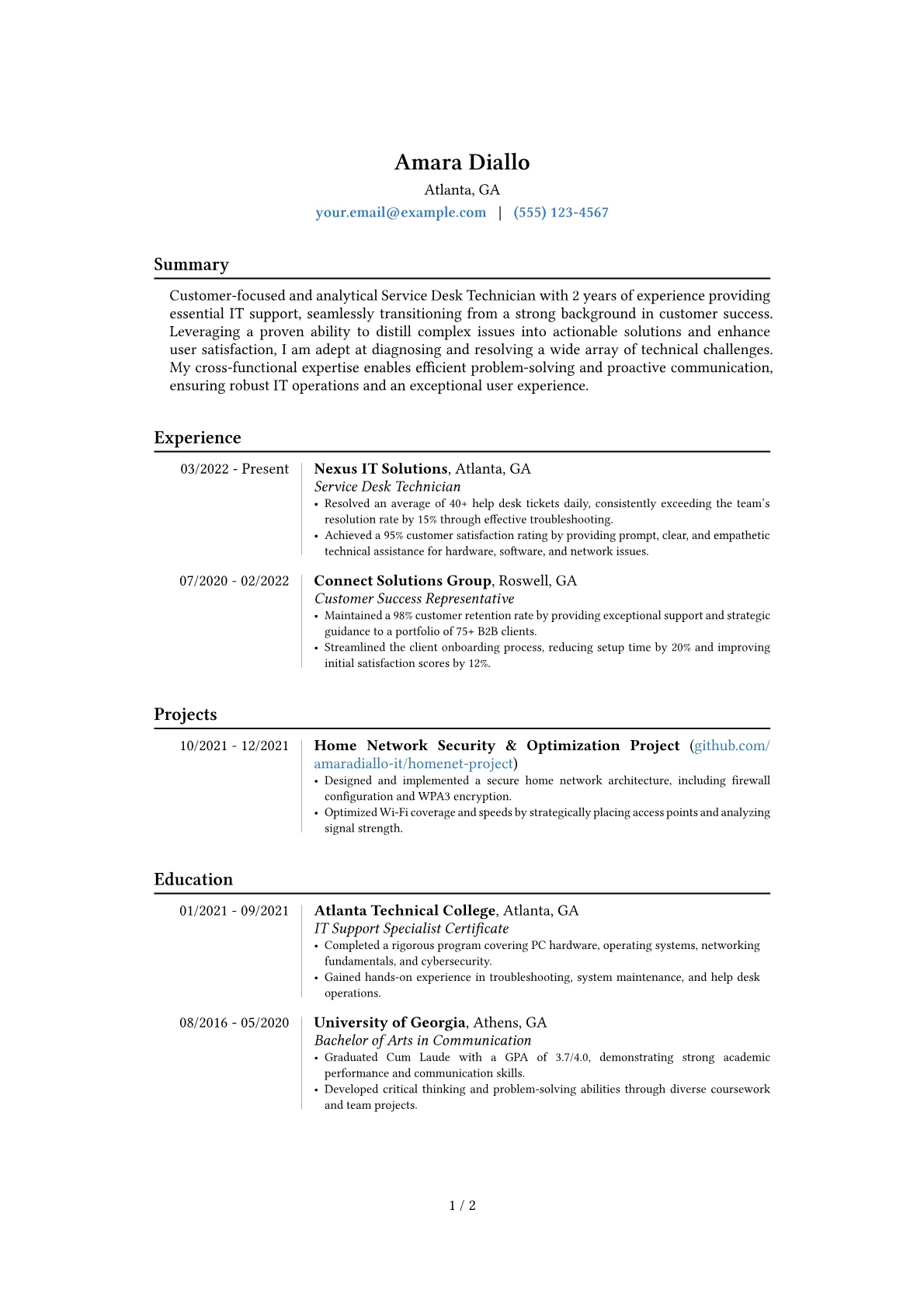 Career changer version - Page 1