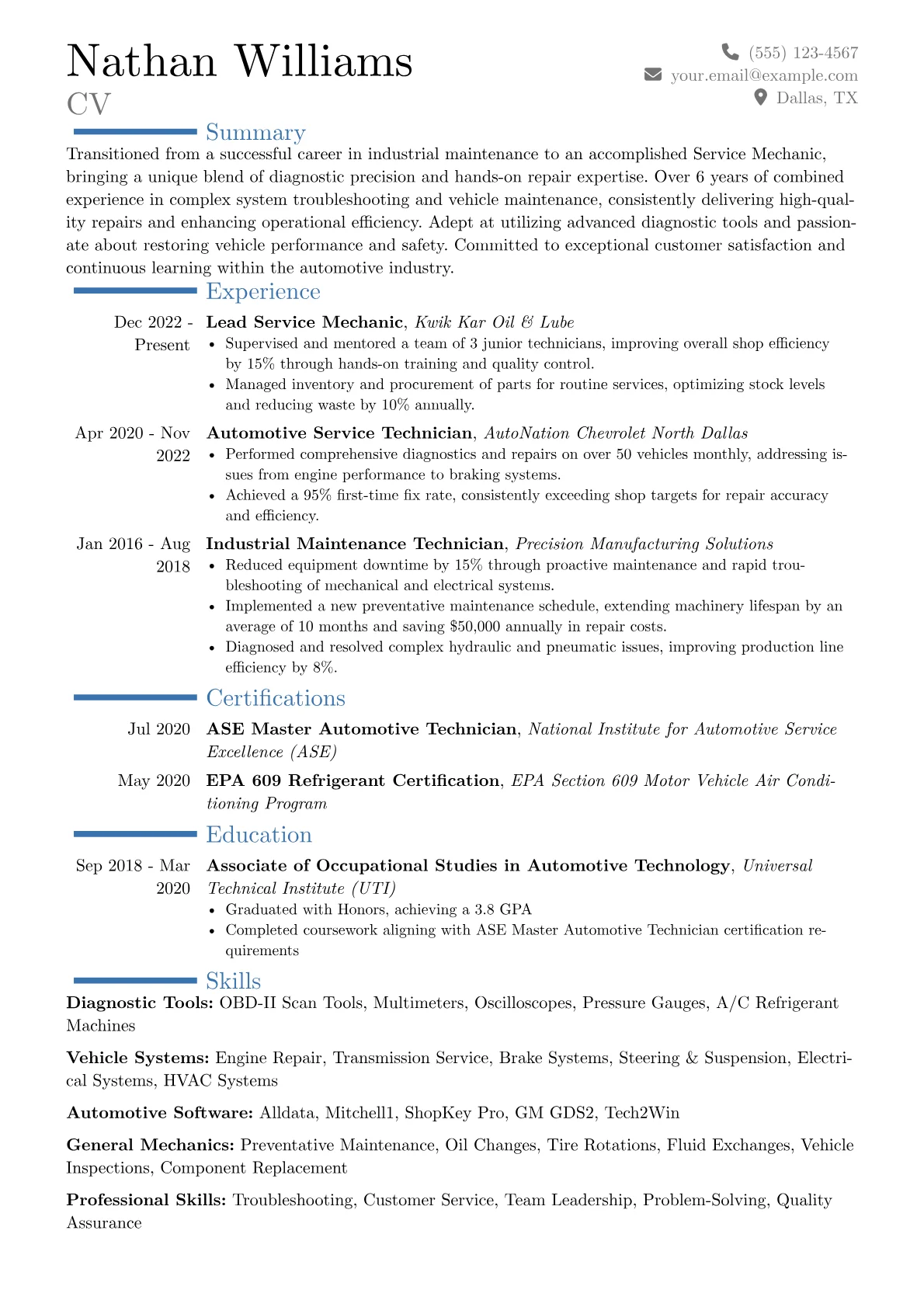 Career changer version - Page 1