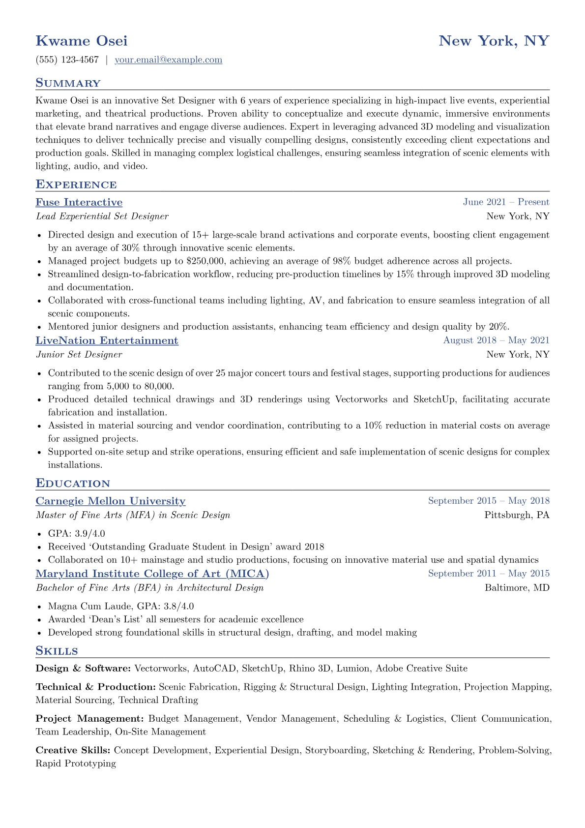 Live Events version - Page 1