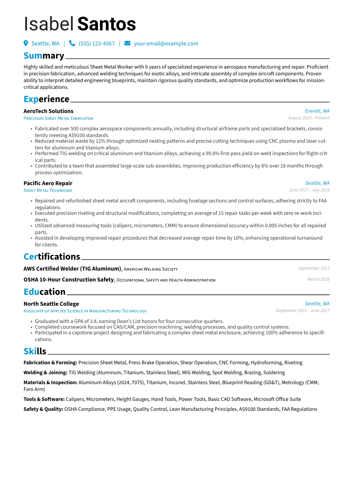 Aerospace Sheet Metal version - Page 1
